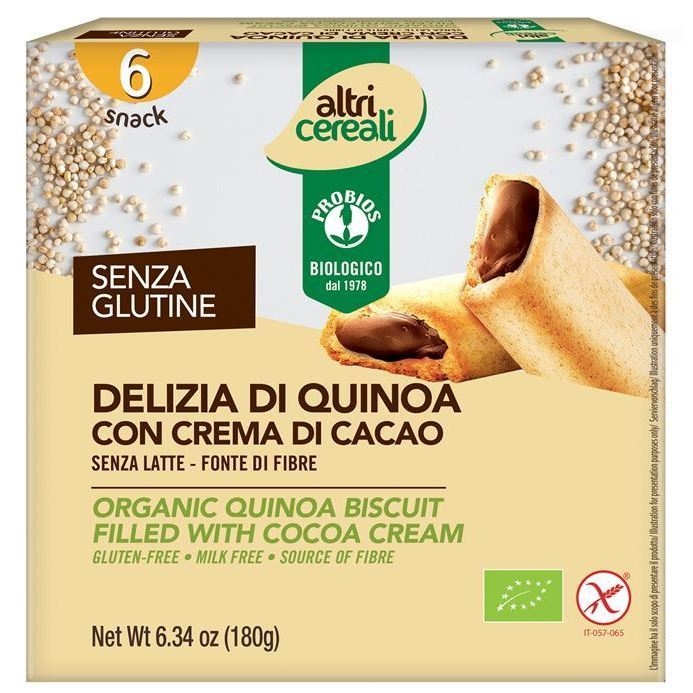 Biotobio Altricereali delizia di quinoa con crema di cacao