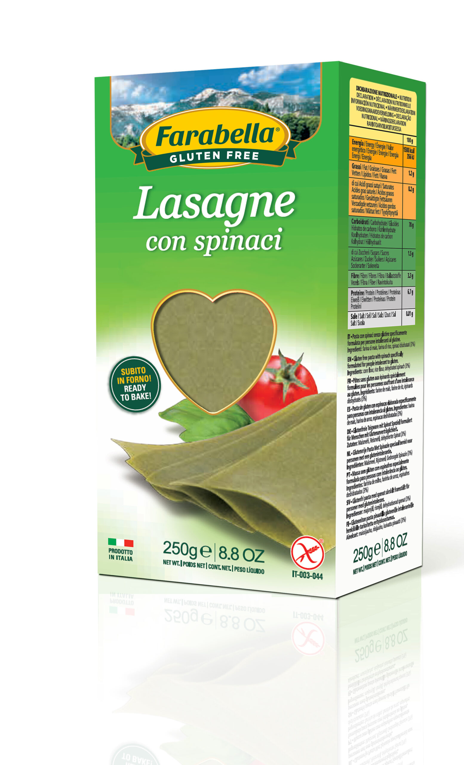Farabella Lasagne agli Spinaci