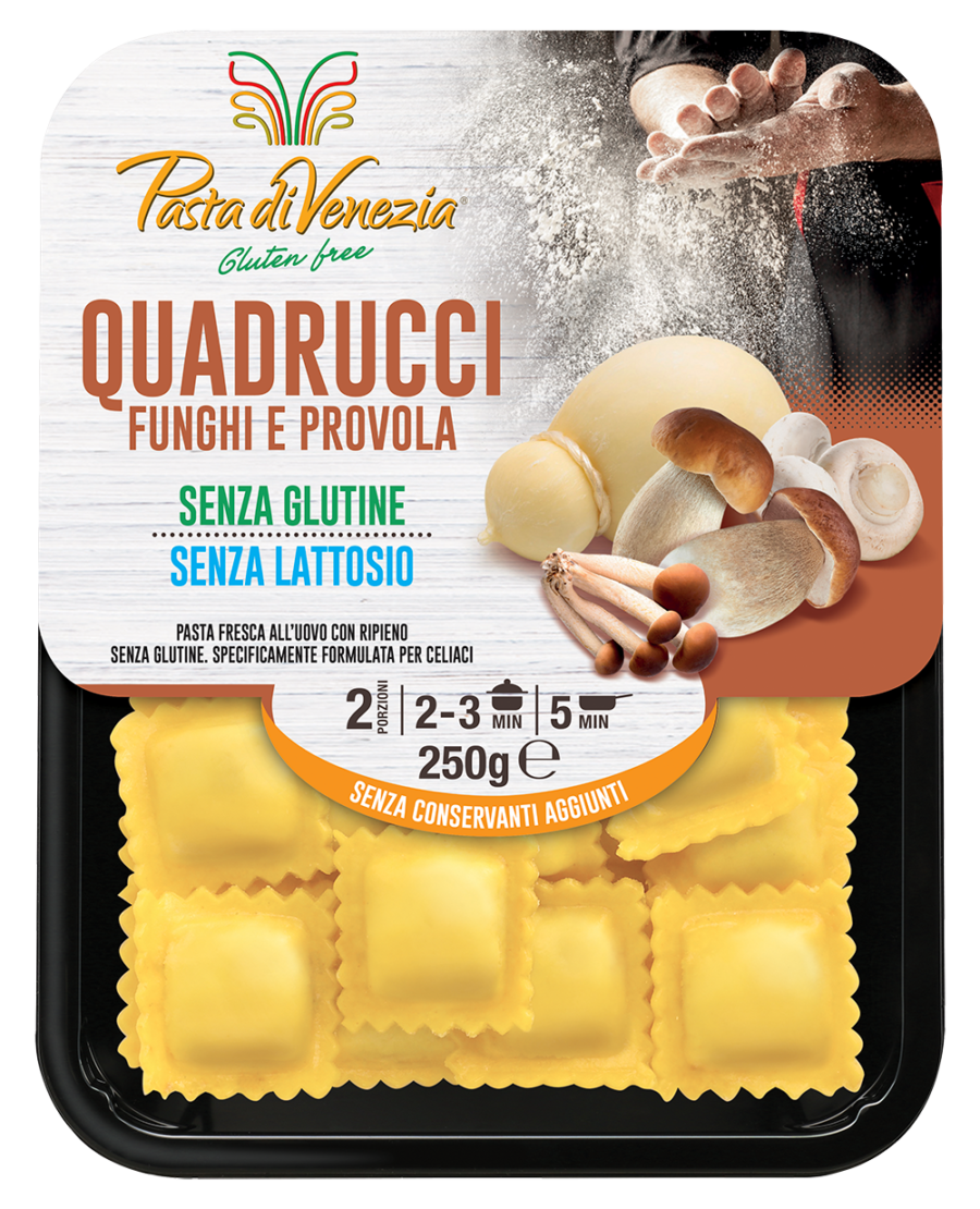 Pasta di Venezia Pasta Di Venezia Quadrucci Funghi e Provola 250GR