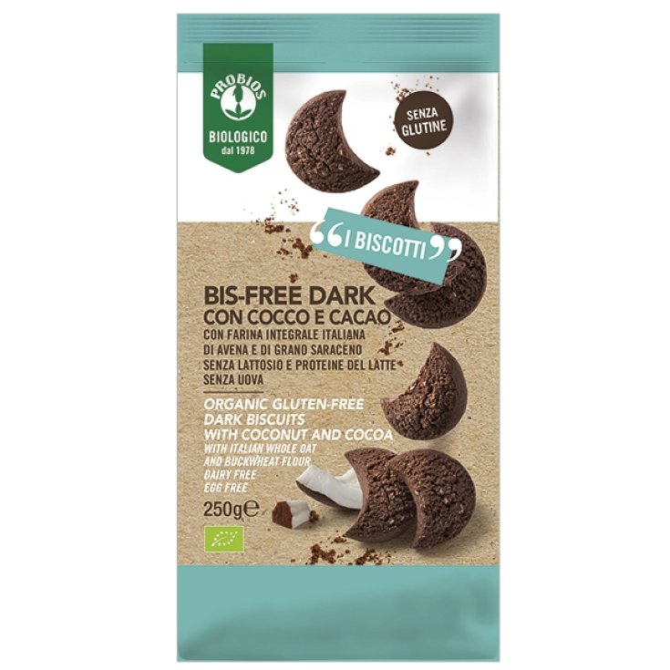 Probios BISCOTTI BISFREE DARK CON COCCO E CACAO