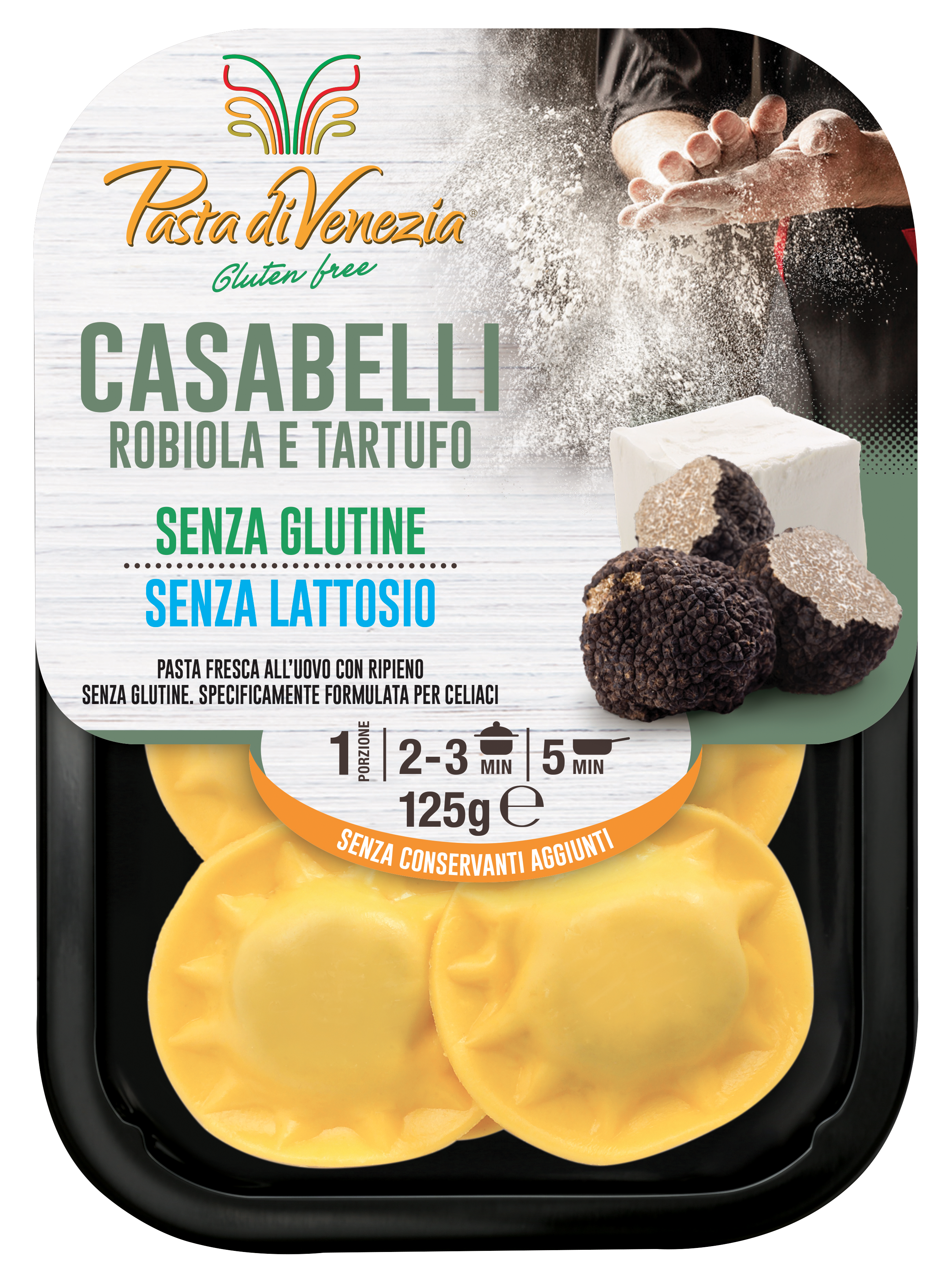 Pasta di Venezia Casabelli Robiola e Tartufo 125 gr Stagionale Ottobre-Febbraio