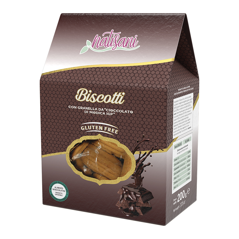 Natisani NATISANI Biscotti con Cioccolato di Modica IGP 200 gr