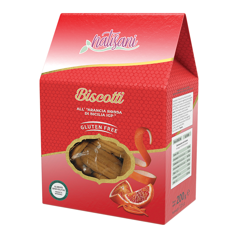 Natisani NATISANI Biscotti Arancia Rossa di Sicilia IGP 200 gr