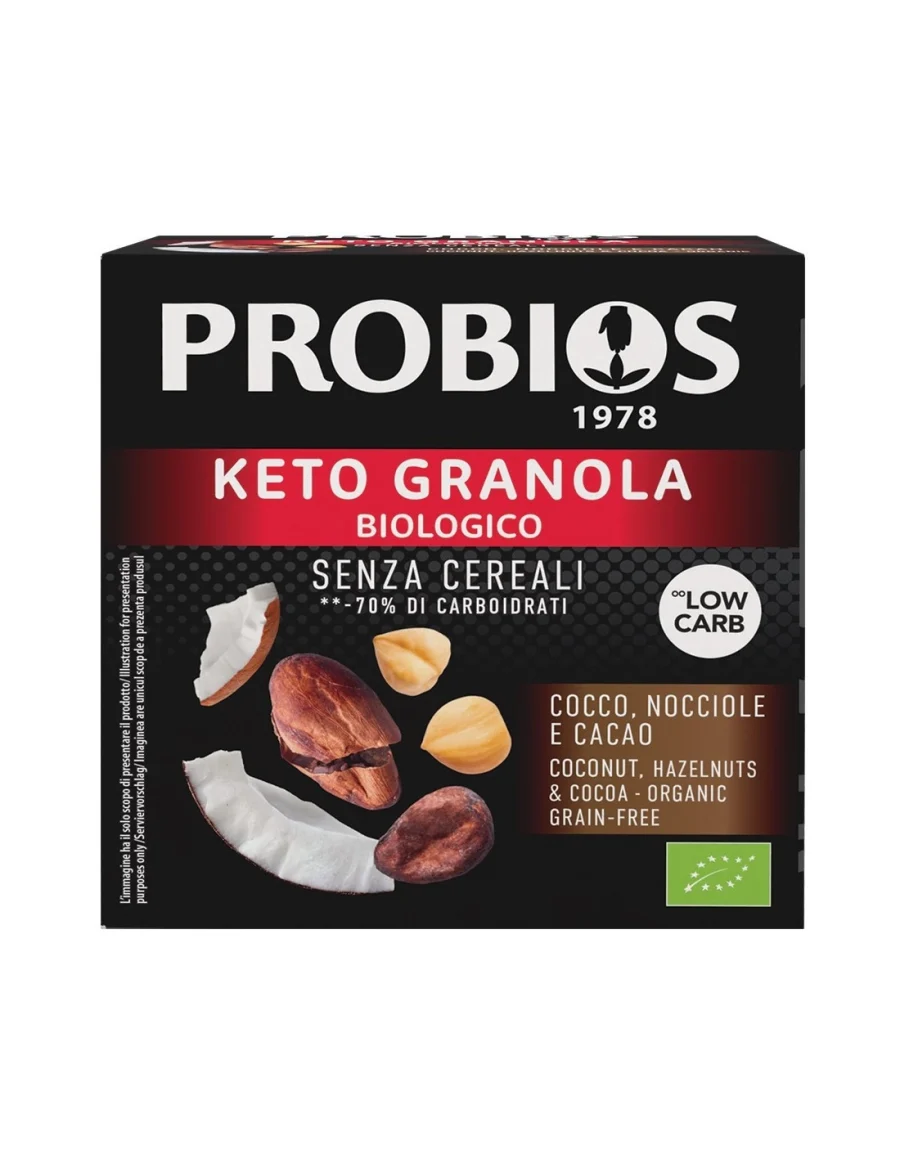 Probios KETO GRANOLA COCCO NOCCIOLE E CACAO