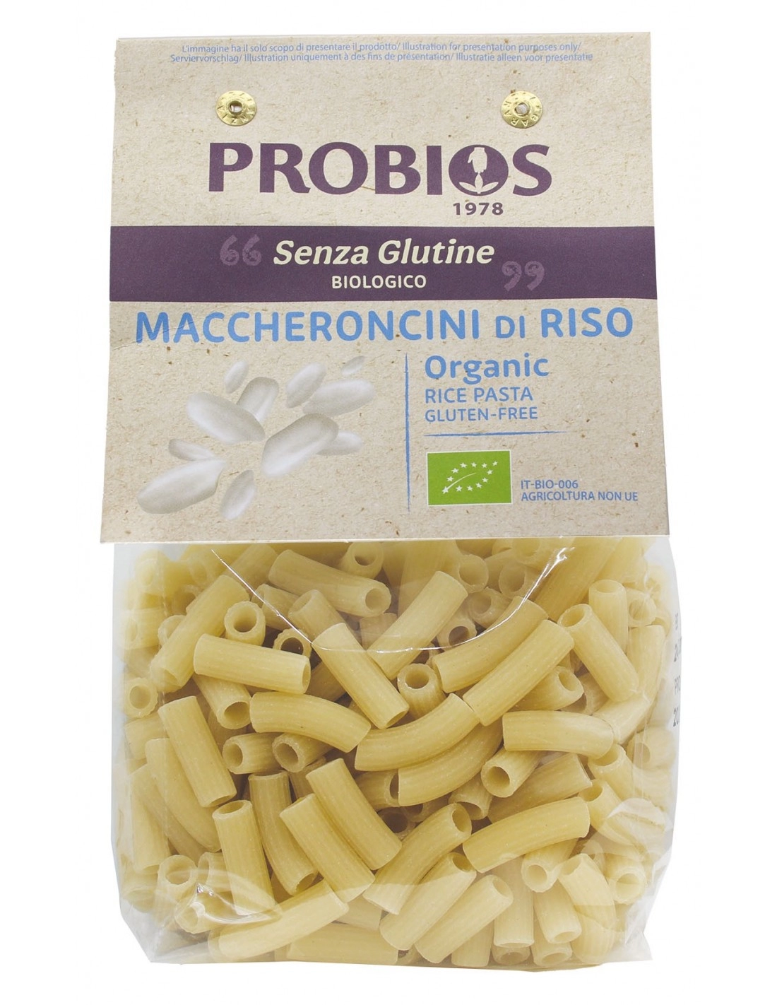 Probios MACCHERONCINI DI RISO 400G SENZA GLUTINE