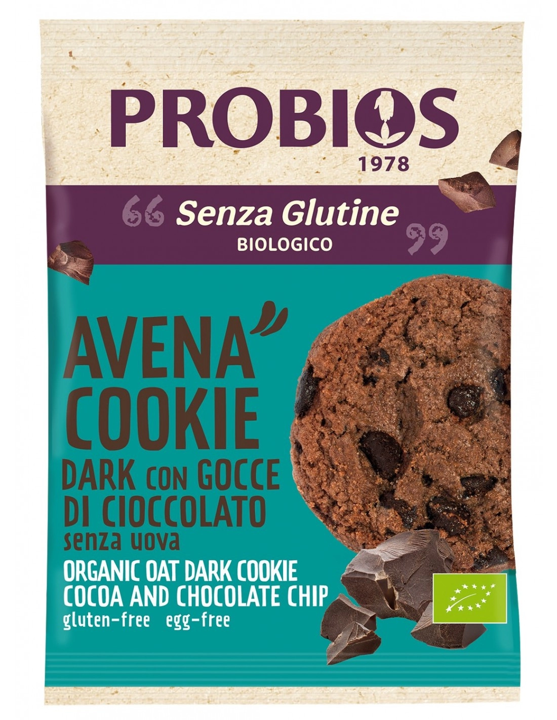 Probios AVENA COOKIE DARK E GOCCE DI CIOCCOLATO