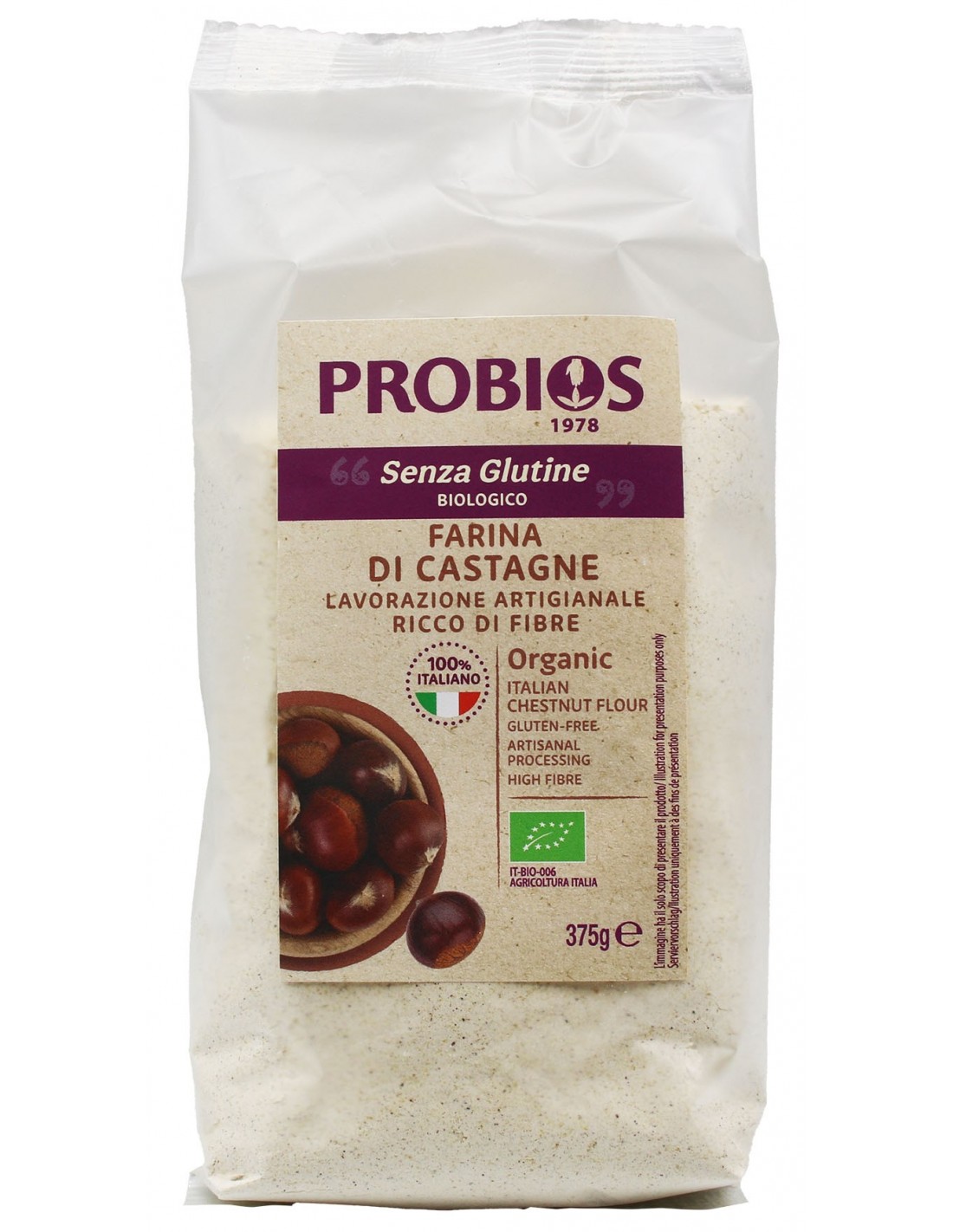 Probios FARINA DI CASTAGNE 375G