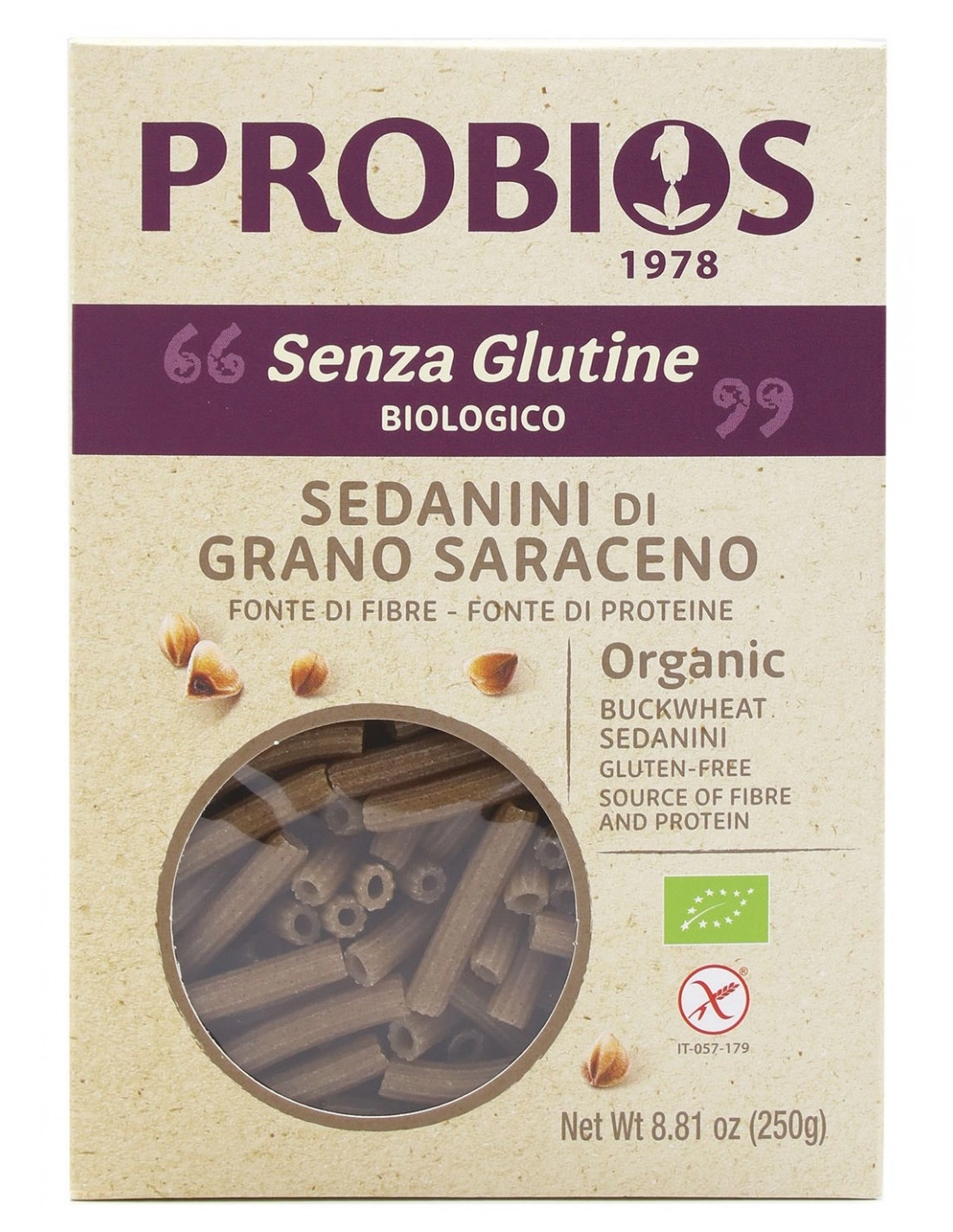 Probios SEDANINI DI GRANO SARACENO S/G 250G