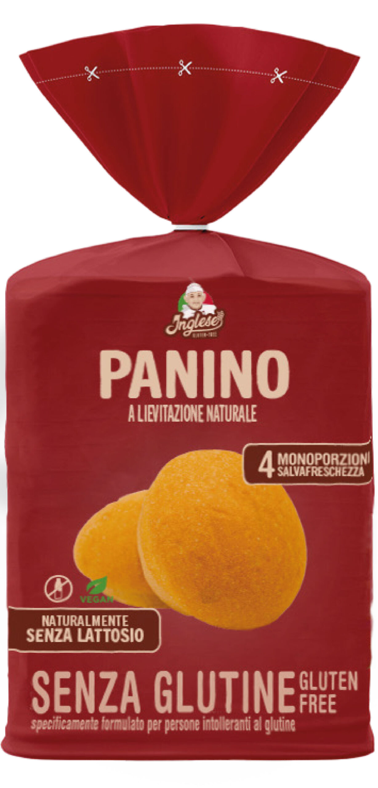 Inglese PANINO BIANCO 4PZ. GR.140 -NOVITA’ PROMO LANCIO