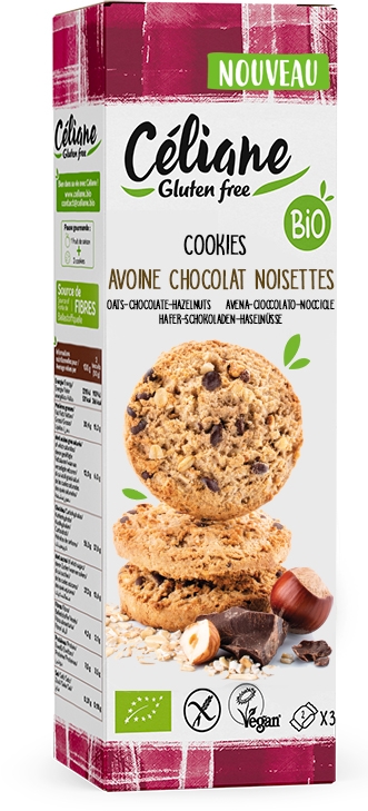 Biotobio Cookies all’avena con cioccolato e nocciole