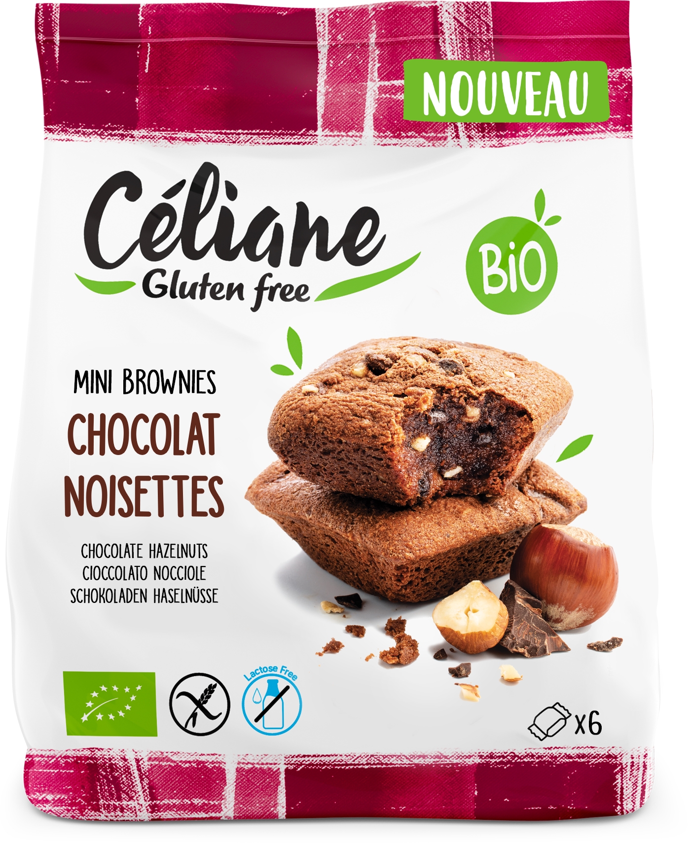 Biotobio Mini brownies al cioccolato e nocciole