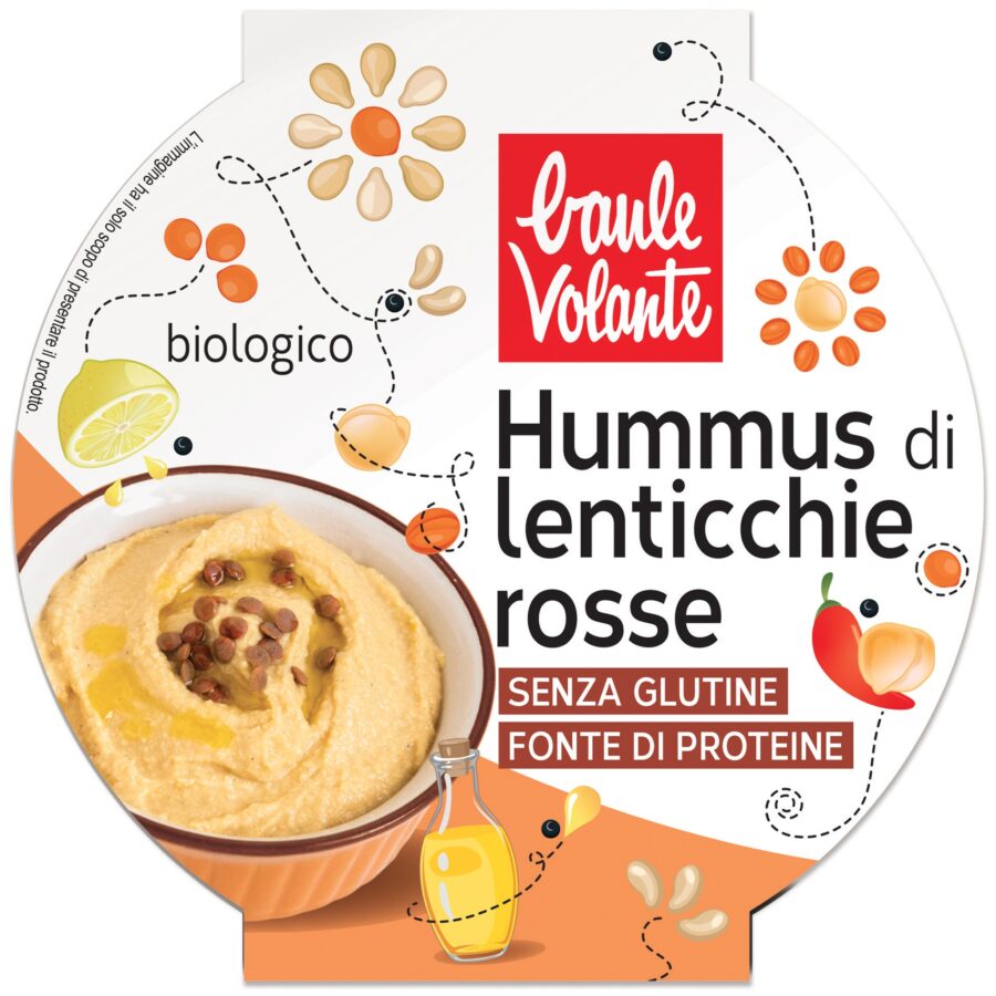Biotobio Hummus di lenticchie rosse