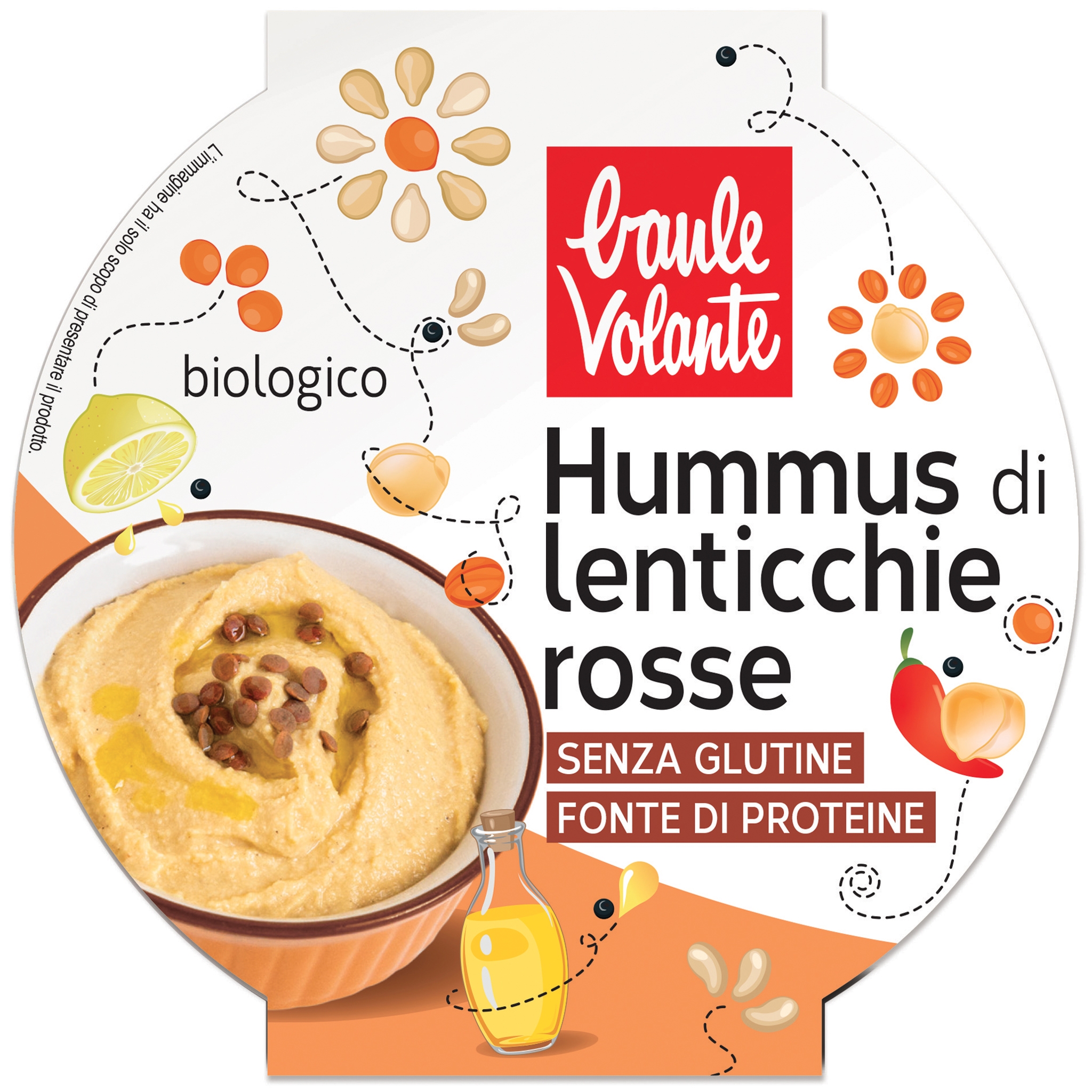 Biotobio Hummus di lenticchie rosse