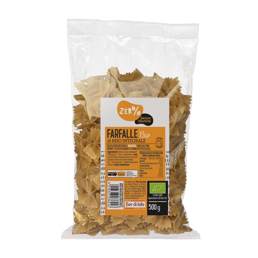 Biotobio Riso integrale - farfalle