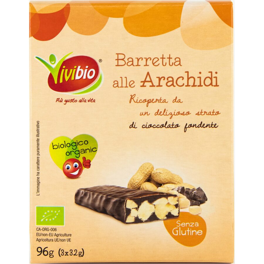 Biotobio Barretta arachidi dark chocolate
