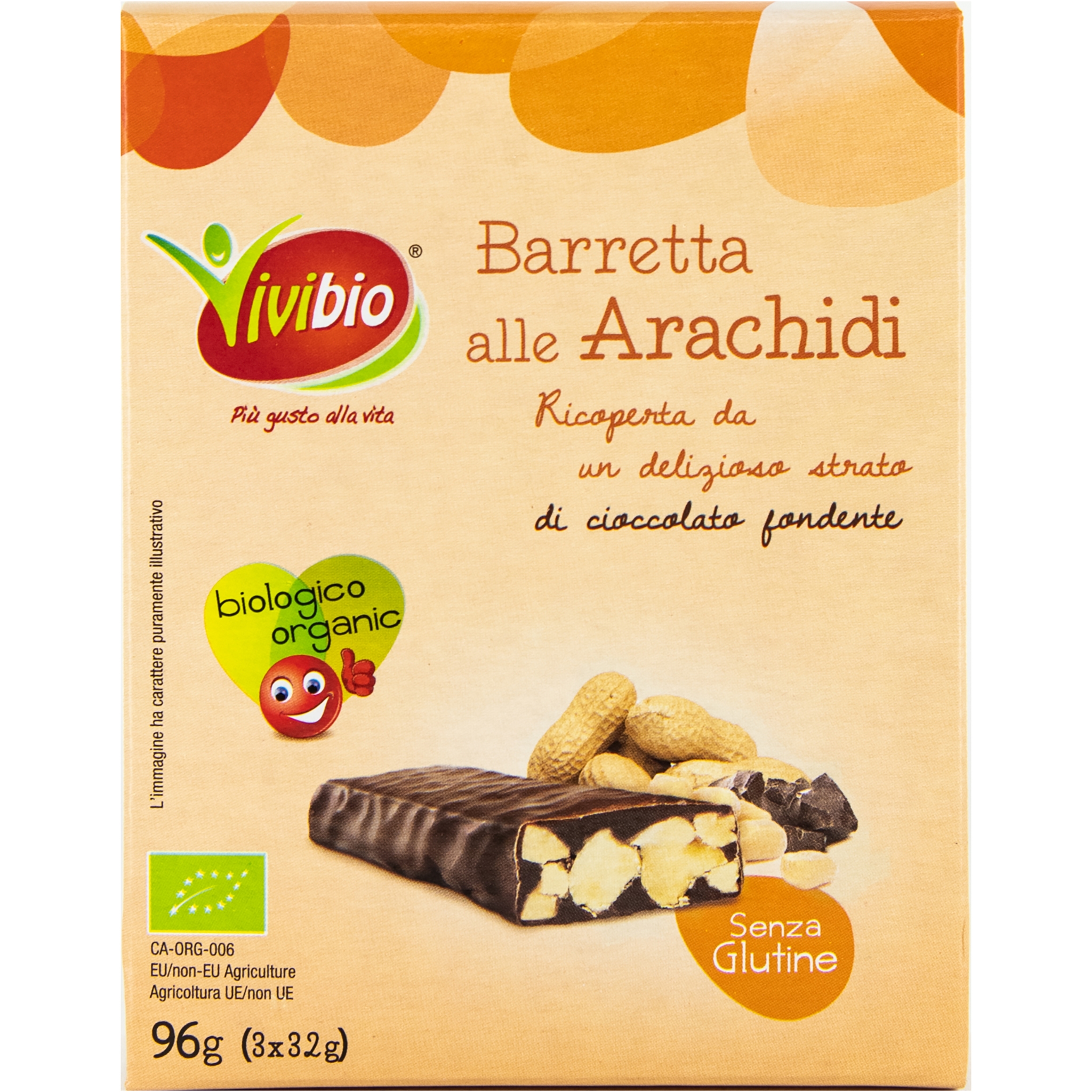 Biotobio Barretta arachidi dark chocolate
