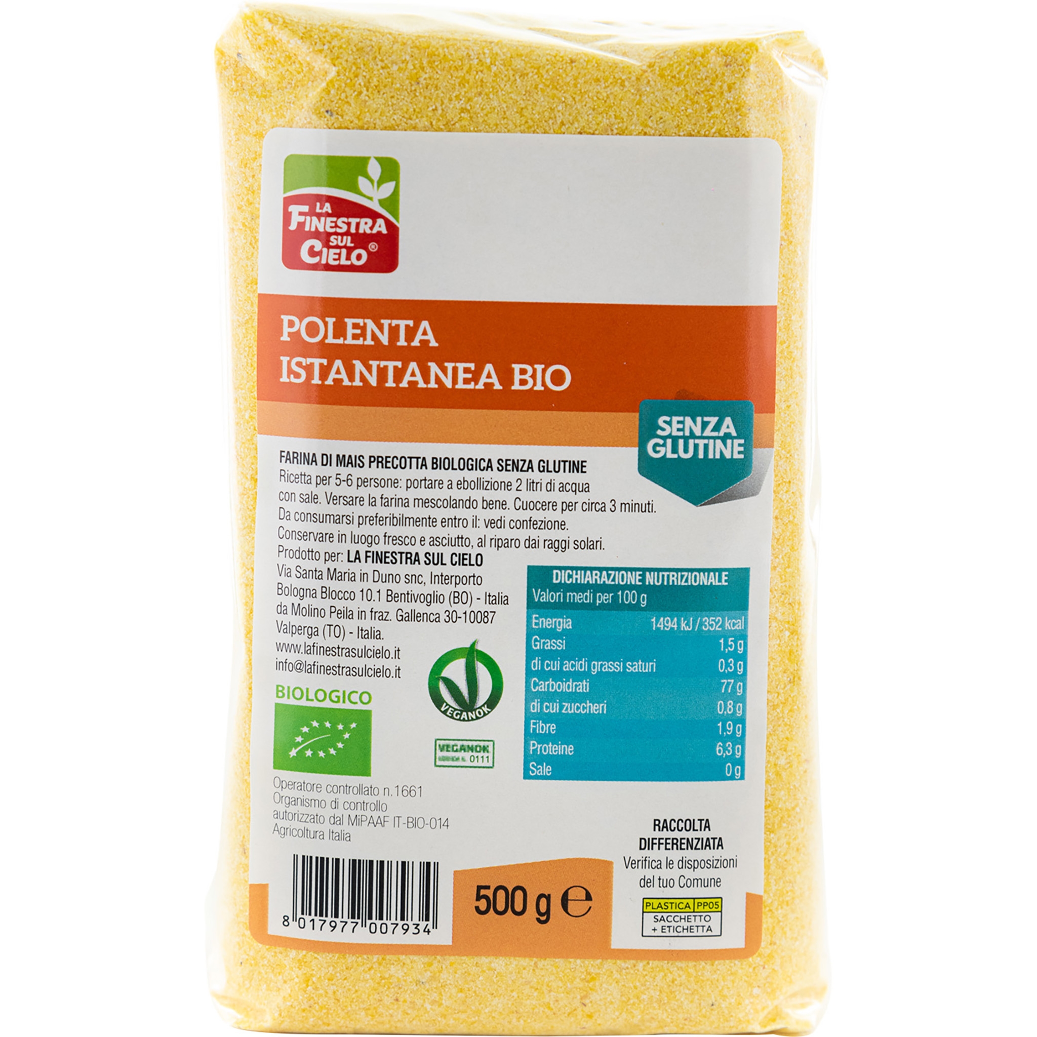 Biotobio Polenta istantanea