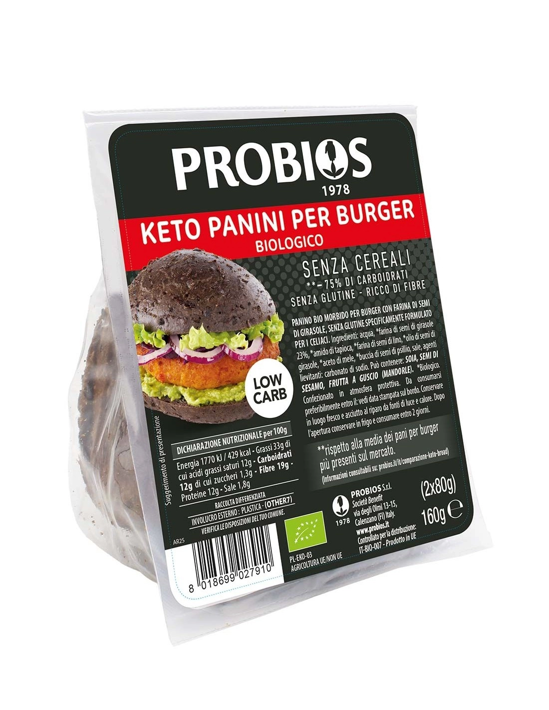 Probios KETO PANINI PER BURGER
