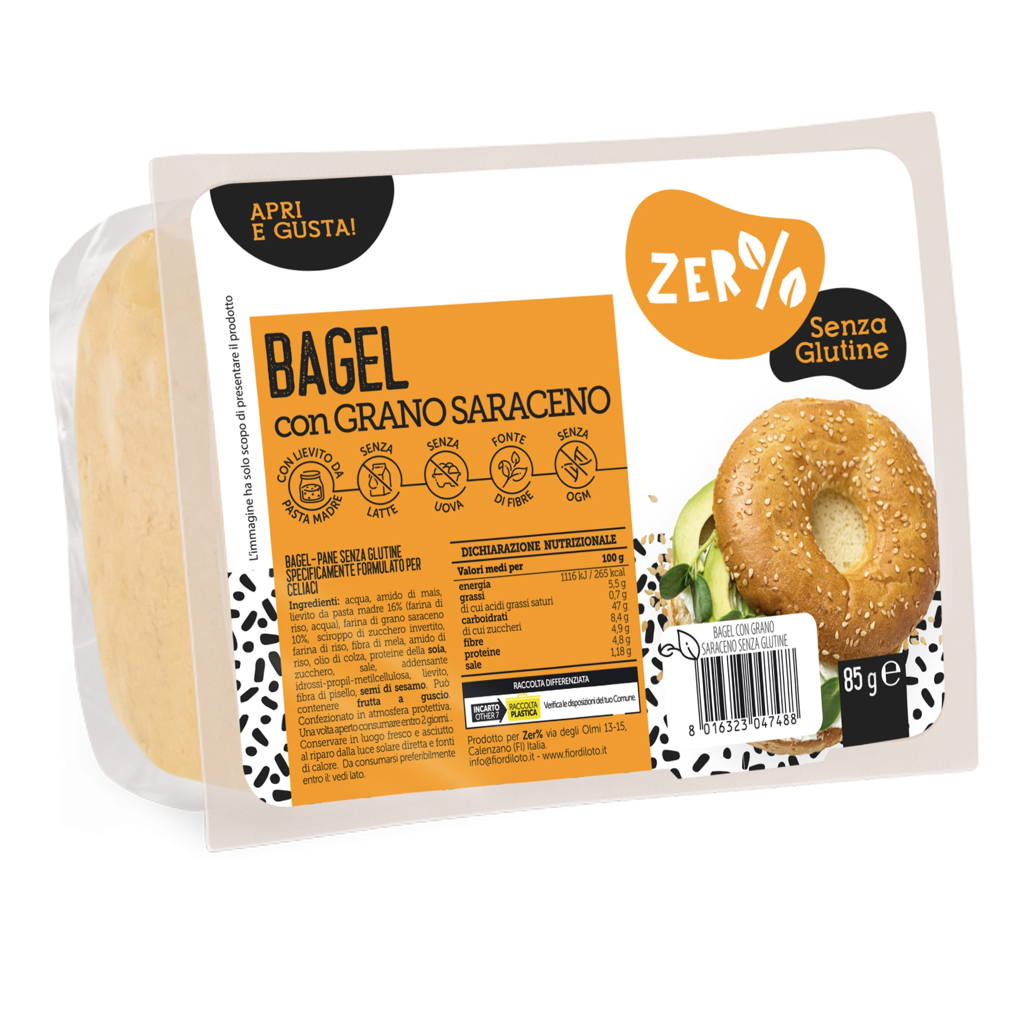 Biotobio Bagel con grano saraceno