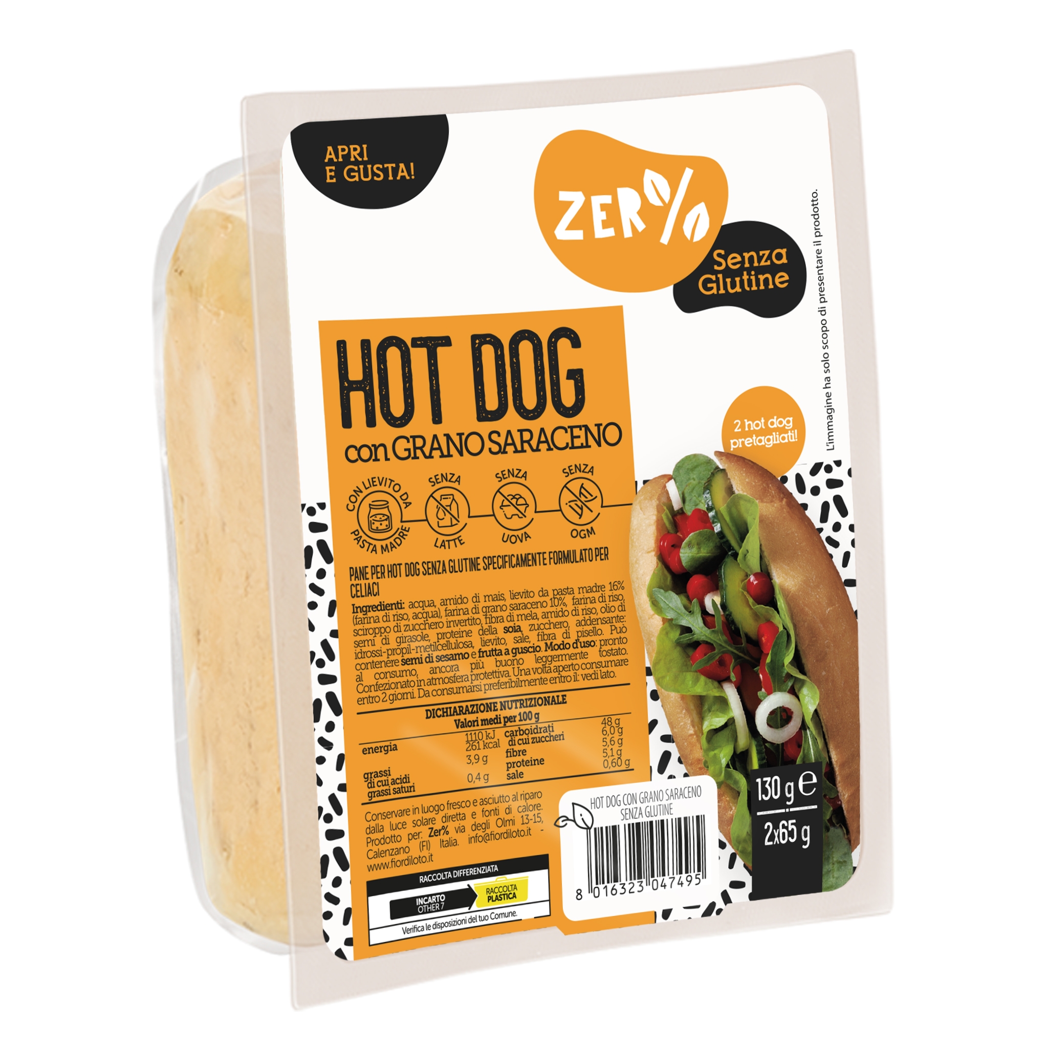 Biotobio Pane per hot dog no-bio (2pz)