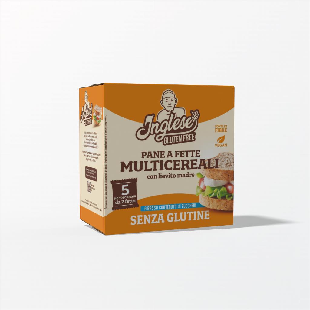 Inglese PANE A FETTE MULTICEREALI GR.225 MONOPORZ.