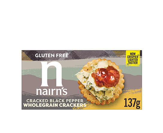 Italcibo NAIRN’S CRACKERS INTEGRALI PEPE NERO – SCONTO 60% NETTO