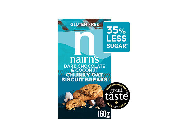 Italcibo NAIRN’S BISCOTTI AVENA INTREGRALE, CIOCCOLATO FONDENDE E COCCO 4X40GR