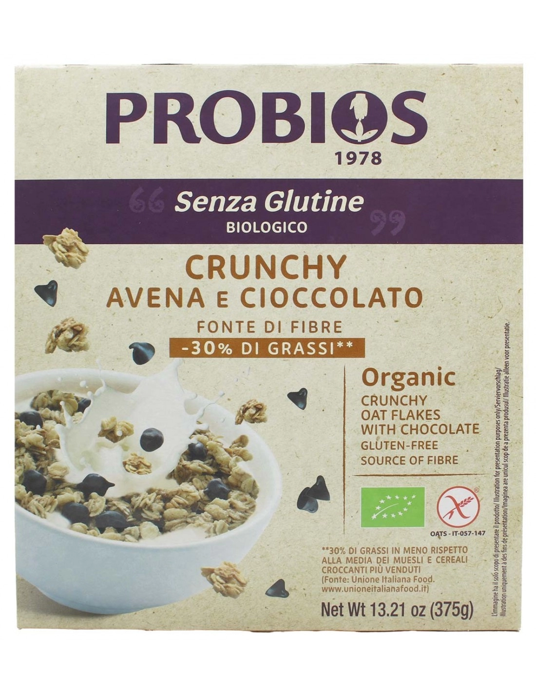 Probios CRUNCHY AVENA E CIOCCOLATO