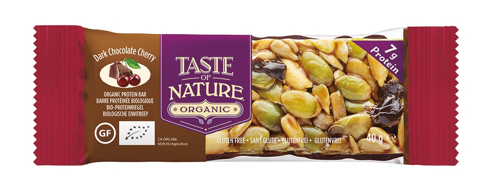 Biotobio Barretta alla ciliegia – dark chocolate