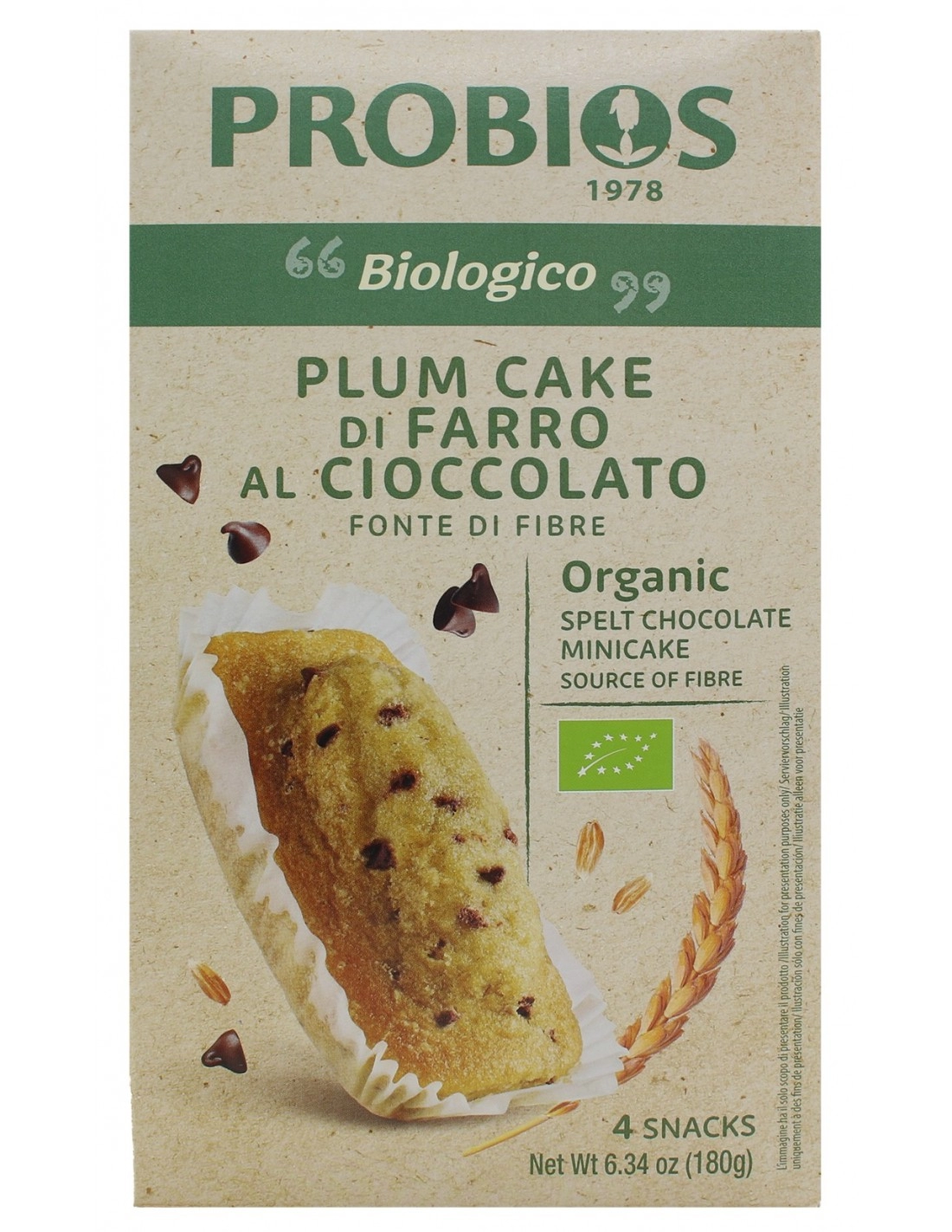 Probios PLUM CAKE DI FARRO AL CIOCCOLATO