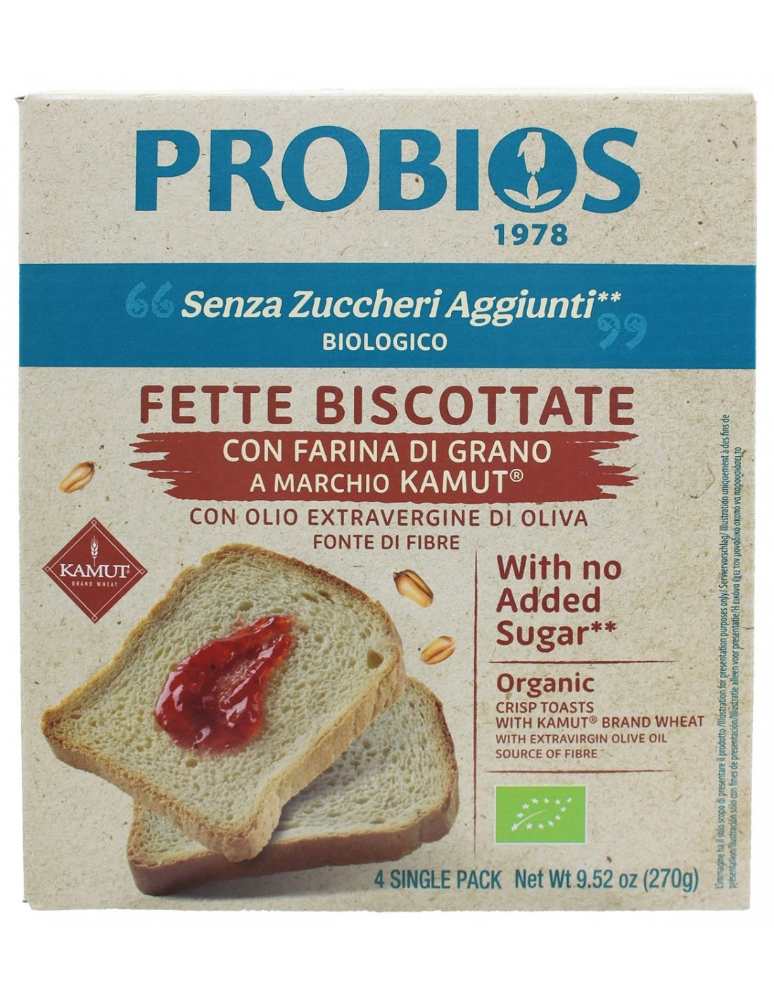Probios FETTE BISCOTTATE CON FARINA DI GRANO KAMUT