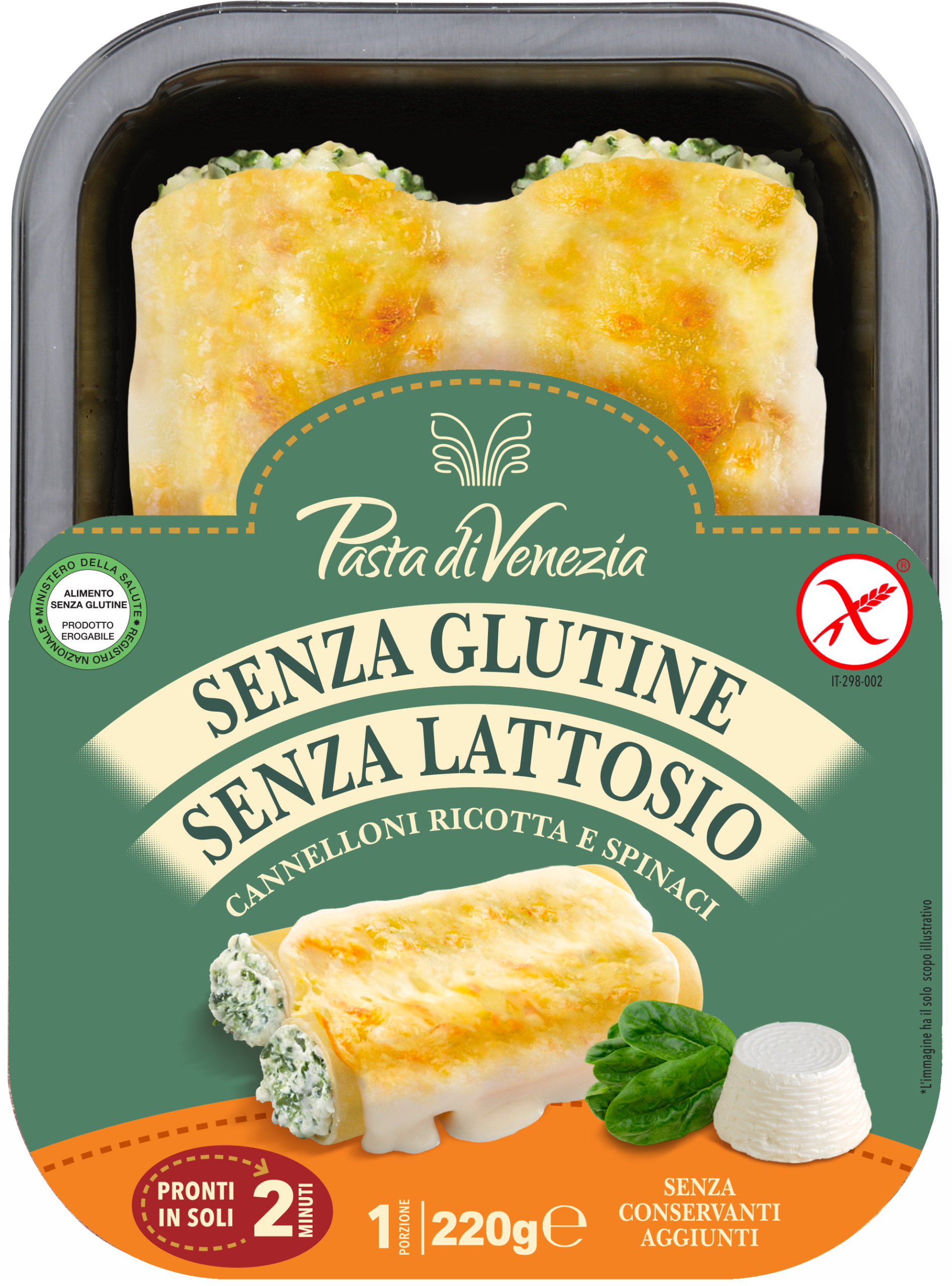 Pasta di Venezia Cannelloni ricotta e spinaci- NOVITA&rsquo;