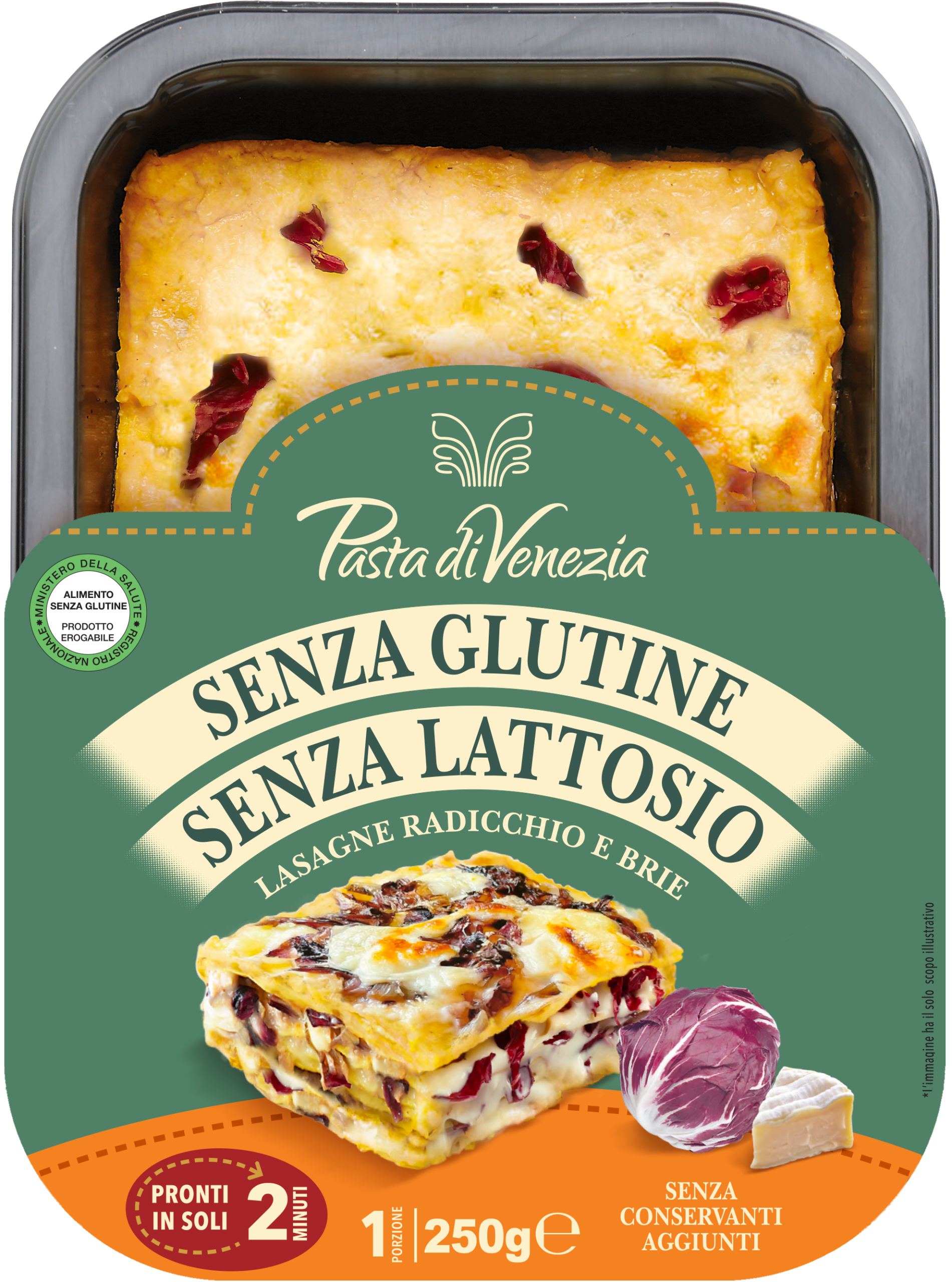 Pasta di Venezia Lasagne Radicchio e Brie- NOVITA&rsquo; STAGIONALE OTTOBRE MARZO