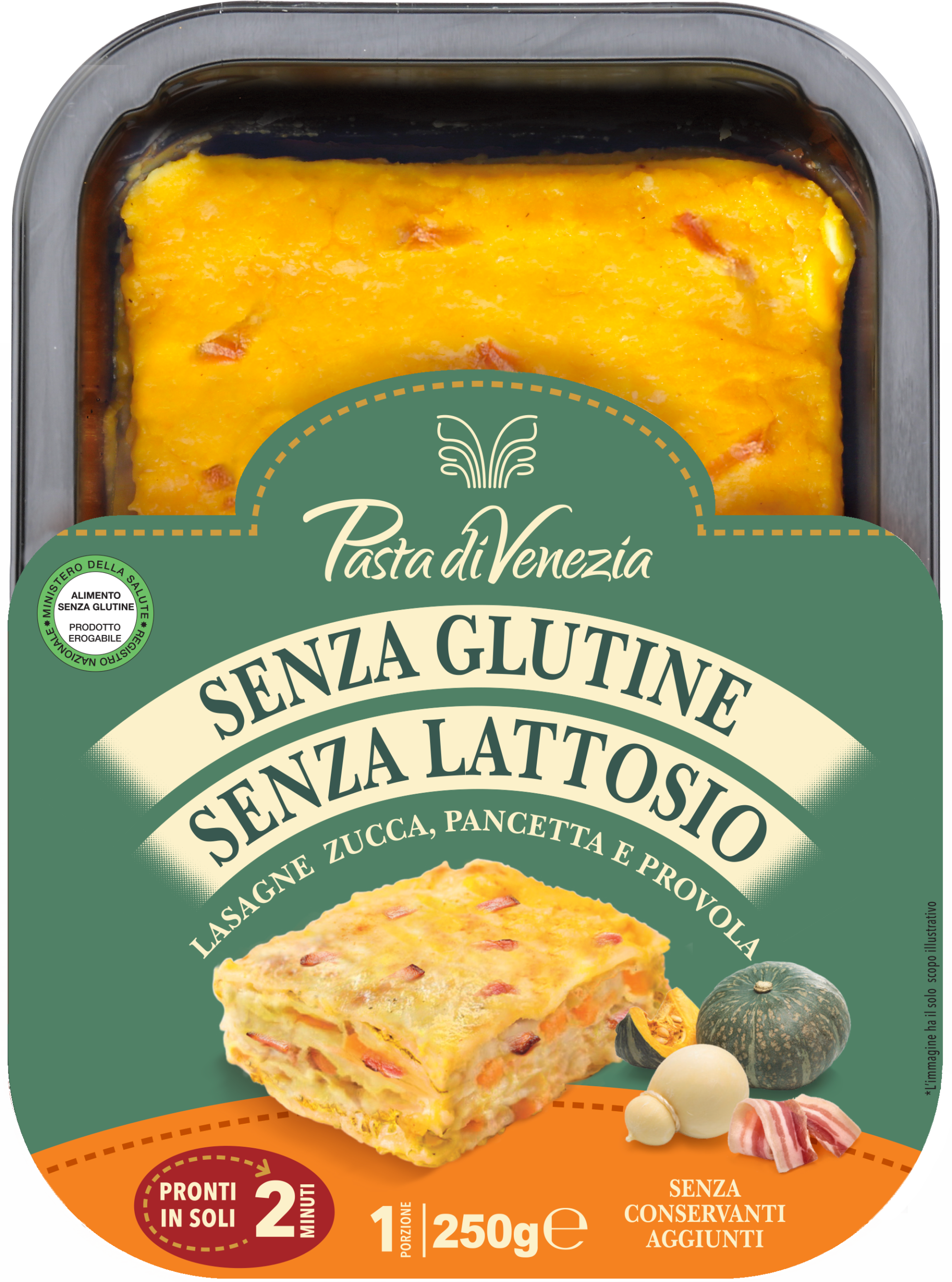 Pasta di Venezia Pasta Di Venezia Lasagne alla Zucca Pancetta e Provola (Ott-Febb) 300GR