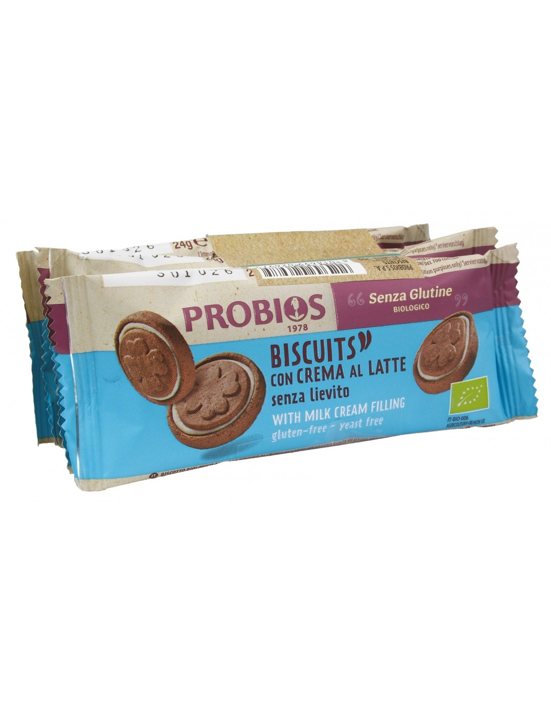Probios BISCUITS CON CREMA AL LATTE
