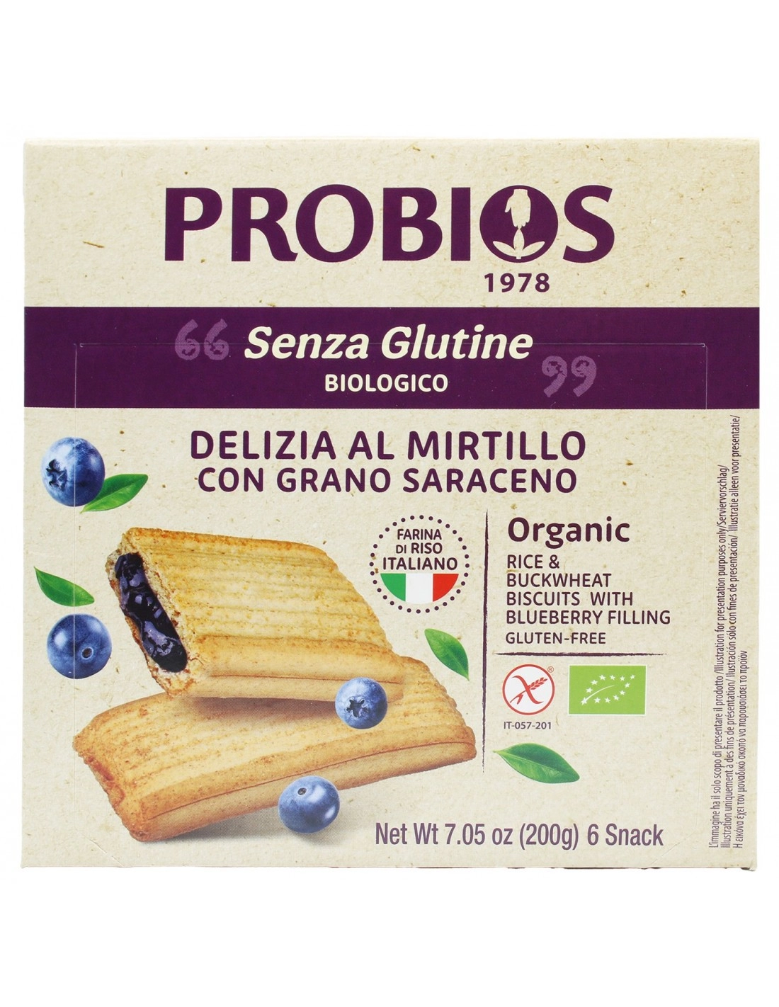 Probios DELIZIA AL MIRTILLO CON GRANO SARACENO
