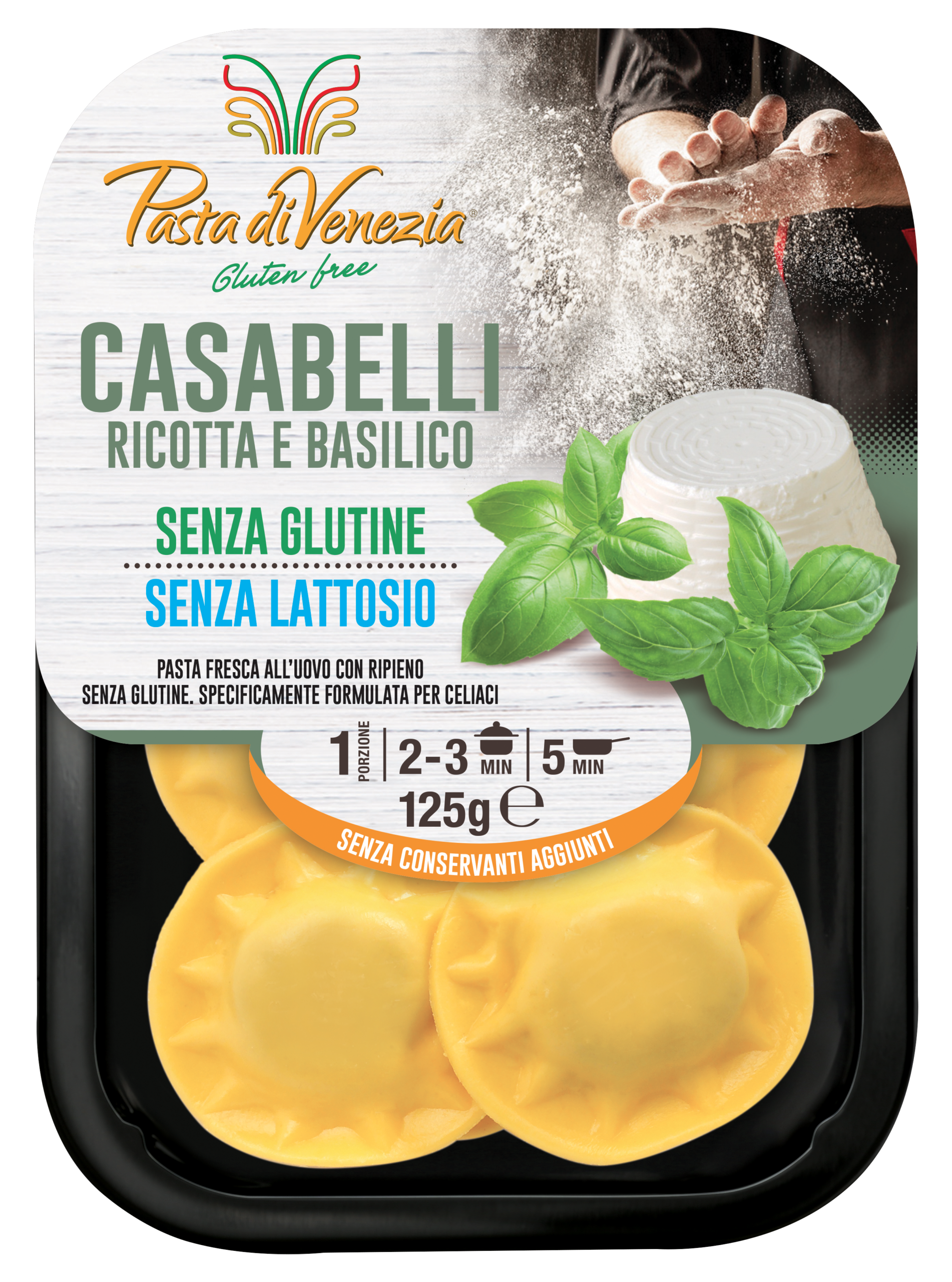 Pasta di Venezia CASABELLI RICOTTA E BASILICO 125g DIPONIBILI DA MAGGIO AD AGOSTO