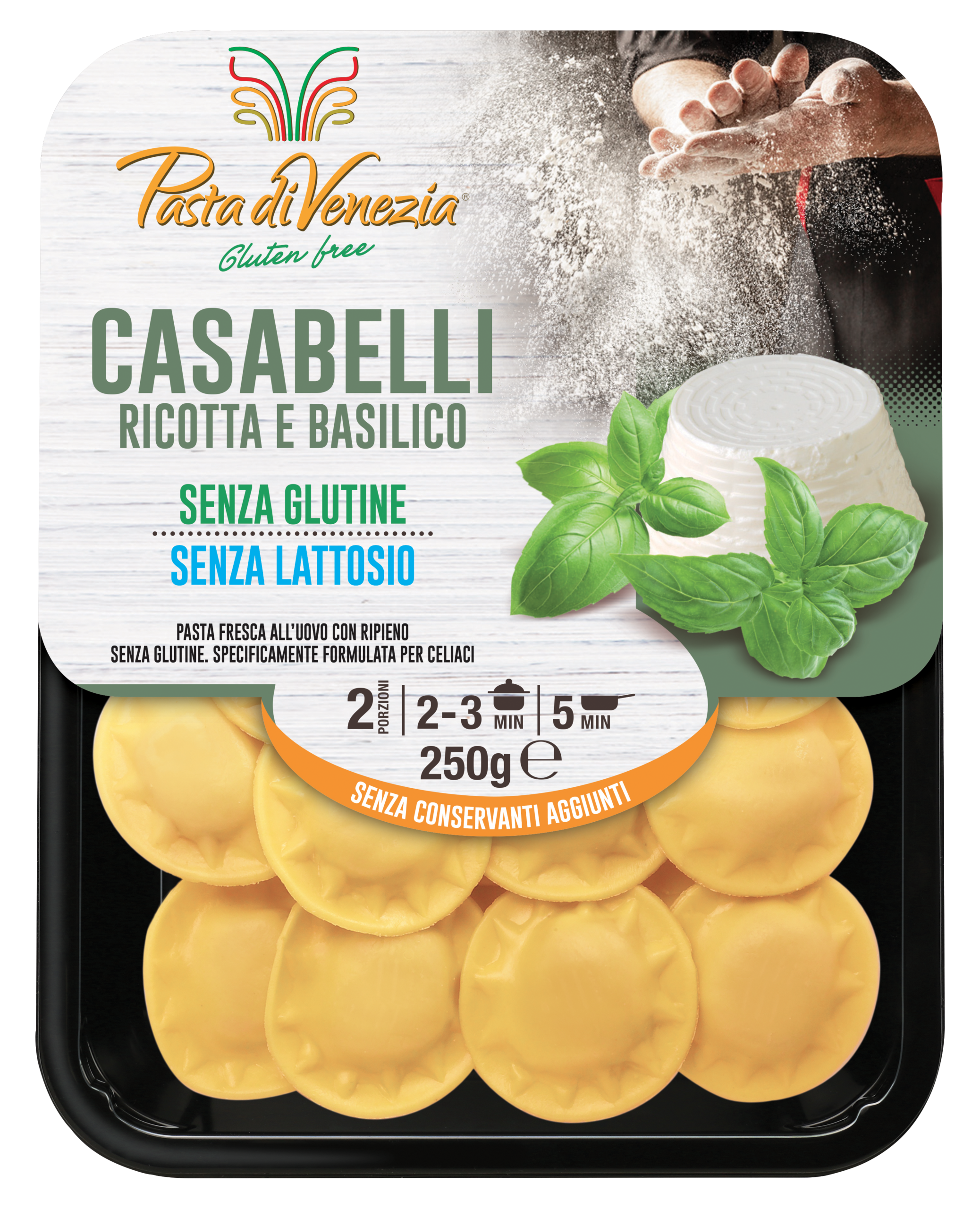 Pasta di Venezia CASABELLI RICOTTA E BASILICO 250g DIPONIBILI DA MAGGIO AD AGOSTO
