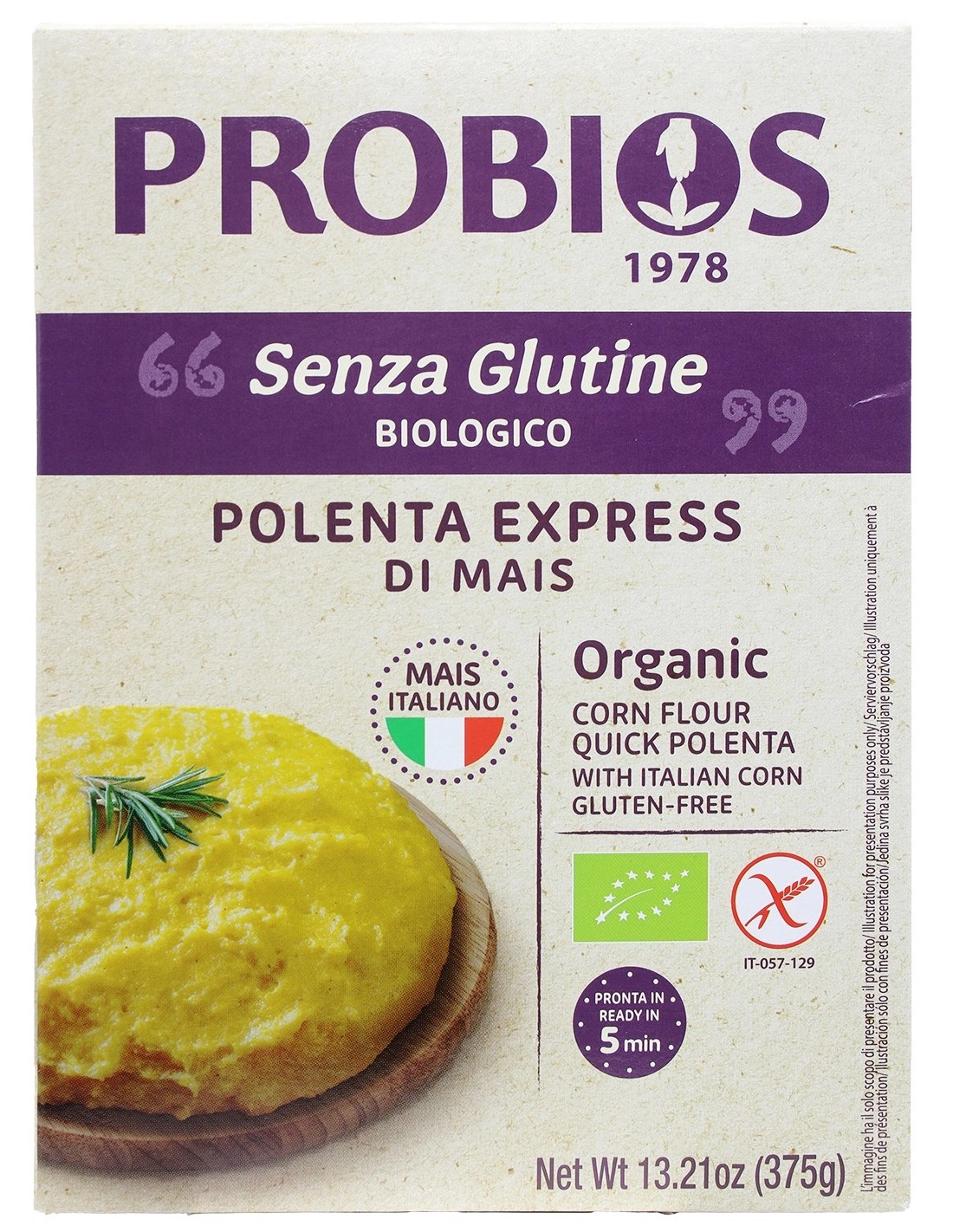 Probios POLENTA EXPRESS DI MAIS ITALIANO