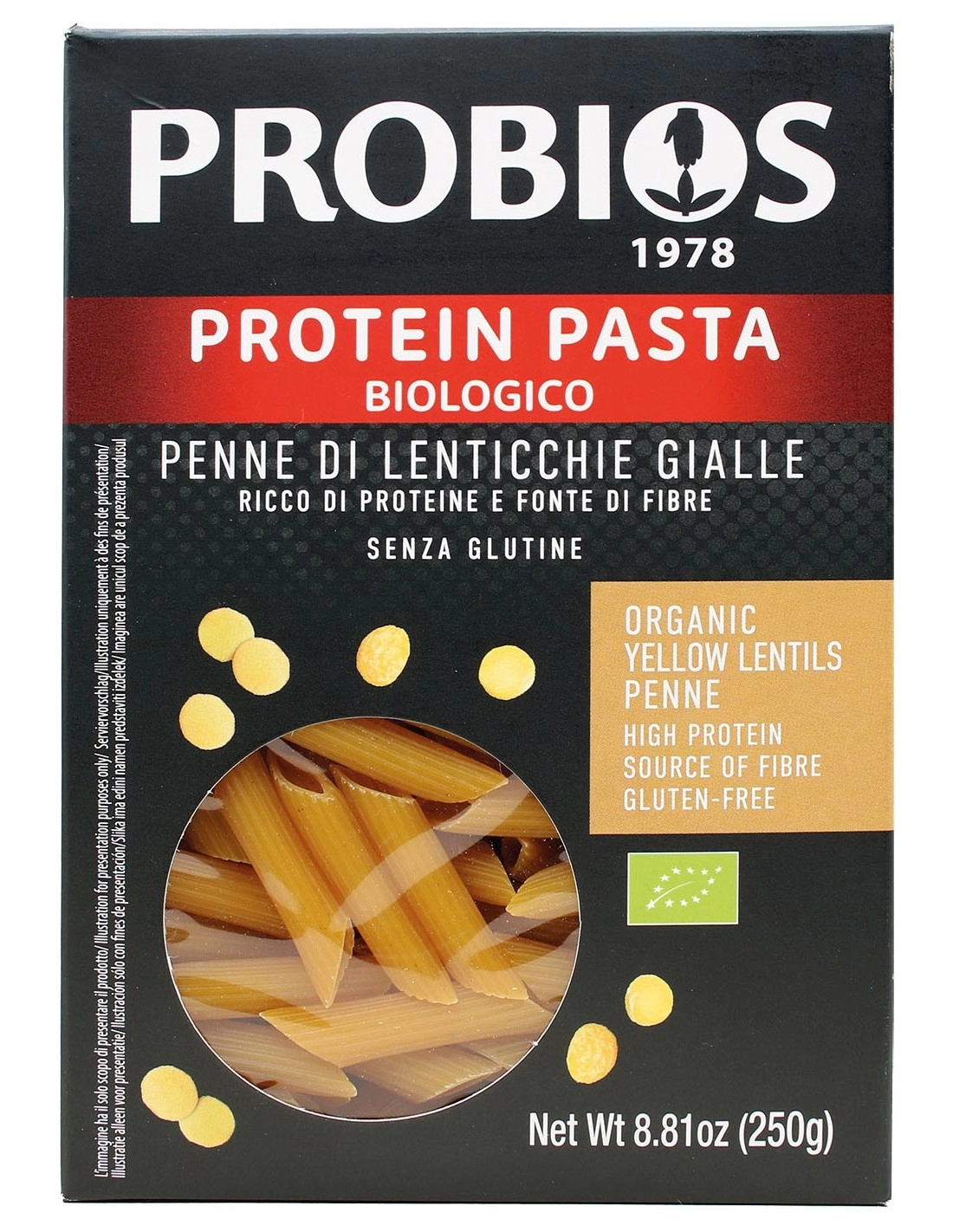 Probios PENNE DI LENTICCHIE GIALLE
