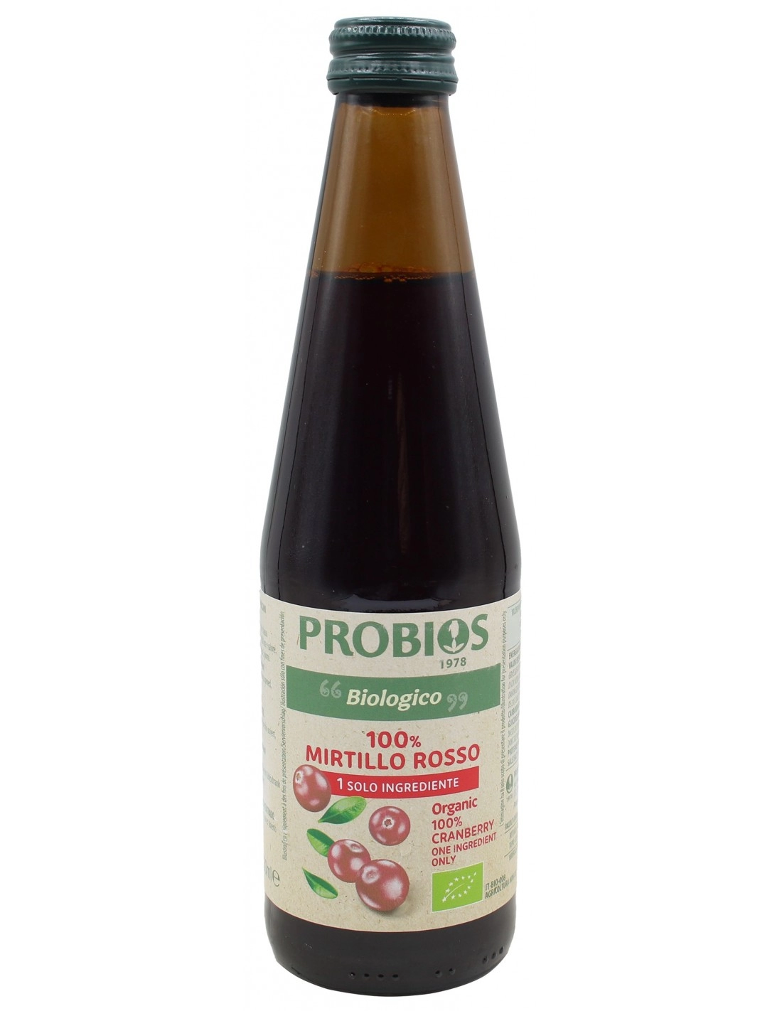 Probios SUCCO DI SOLO CRANBERRY – MIRTILLO ROSSO