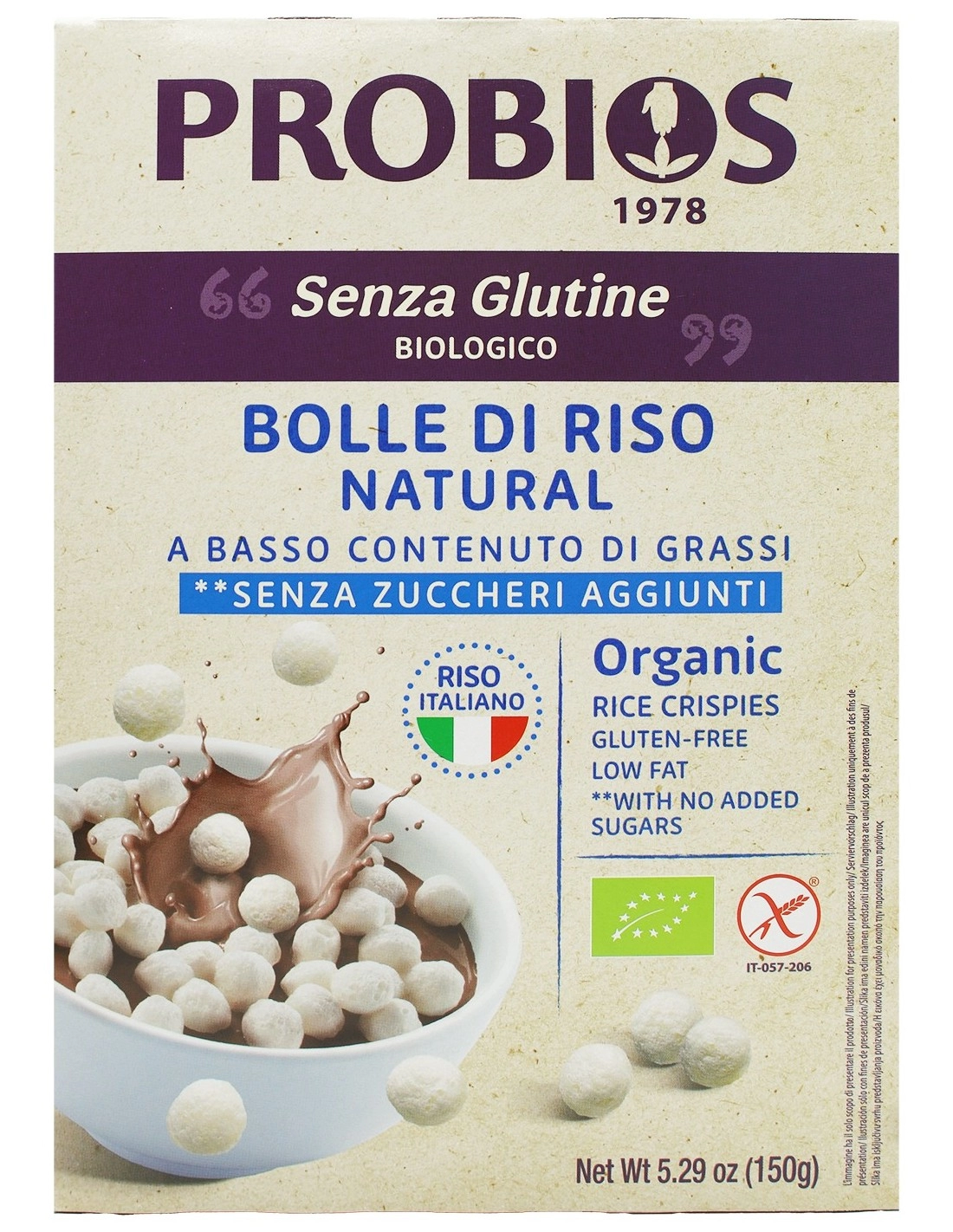 Probios BOLLE DI RISO ITALIANO NATURAL