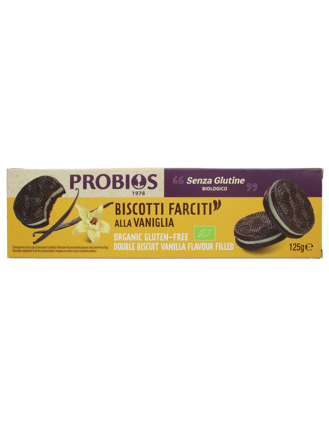Probios BISCOTTI FARCITI ALLA VANIGLIA