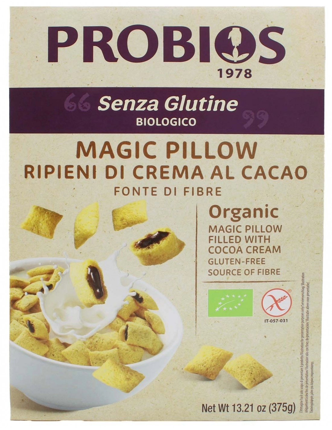 Probios MAGIC PILLOW RIPIENI DI GOLOSA CREMA AL CACAO