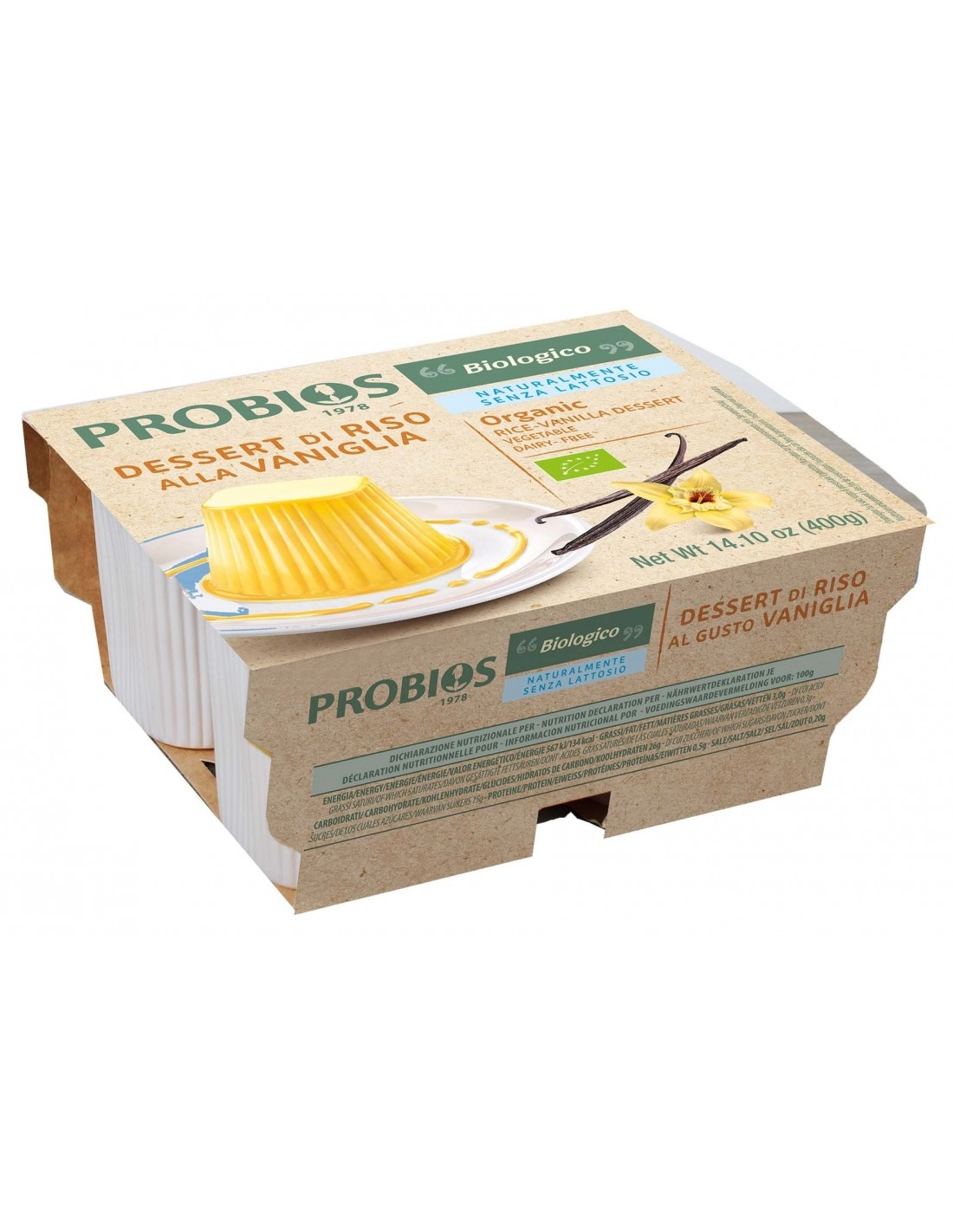 Biotobio Dessert di riso gusto vaniglia