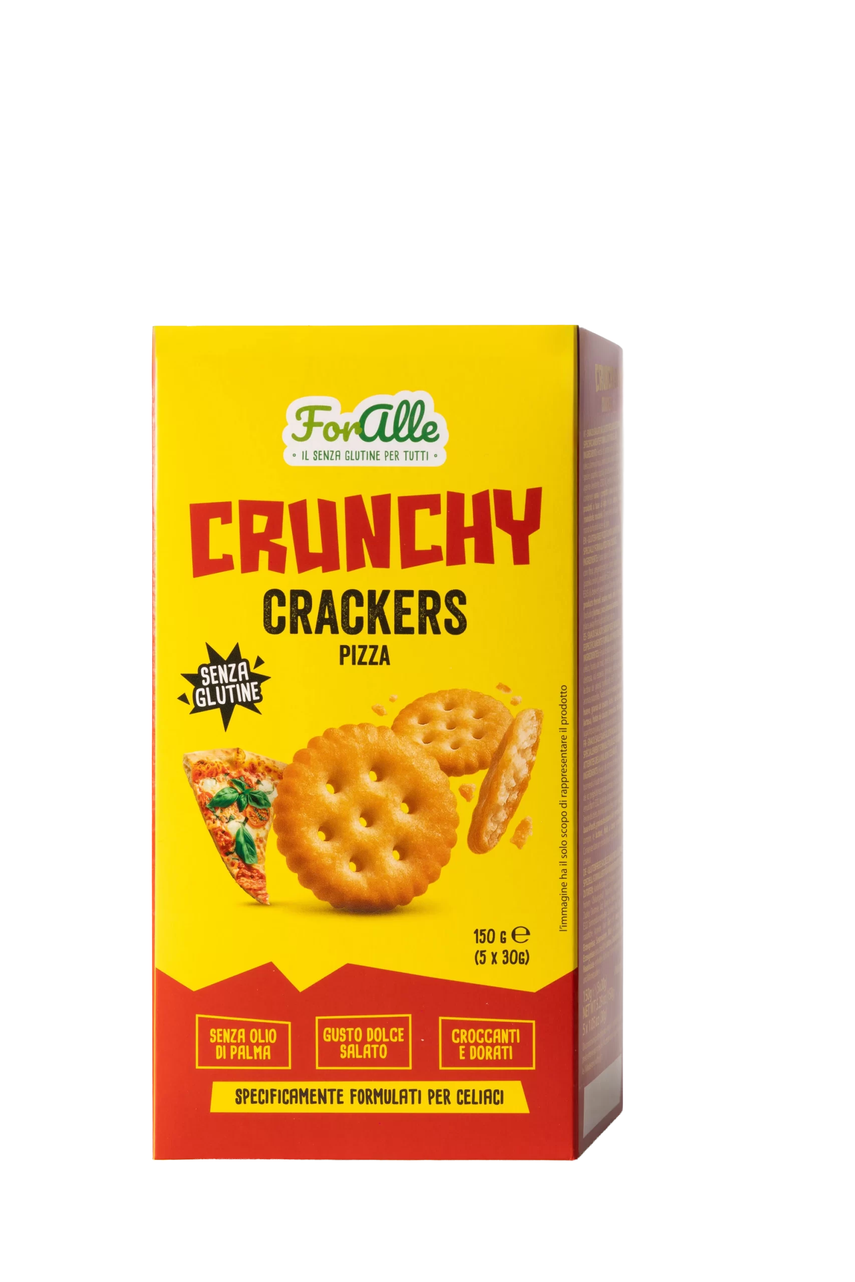 Foralle FORALLE CRUNCHY CRACKERS PIZZA150g  Novità