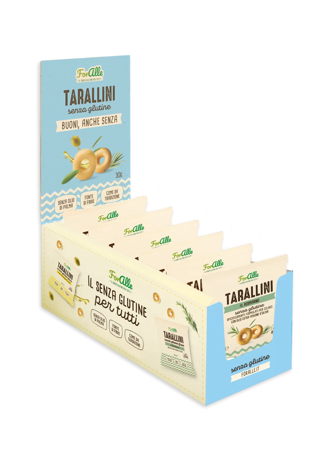 Foralle FORALLE TARALLINI al Rosmarino expo 12x30g         Novità
