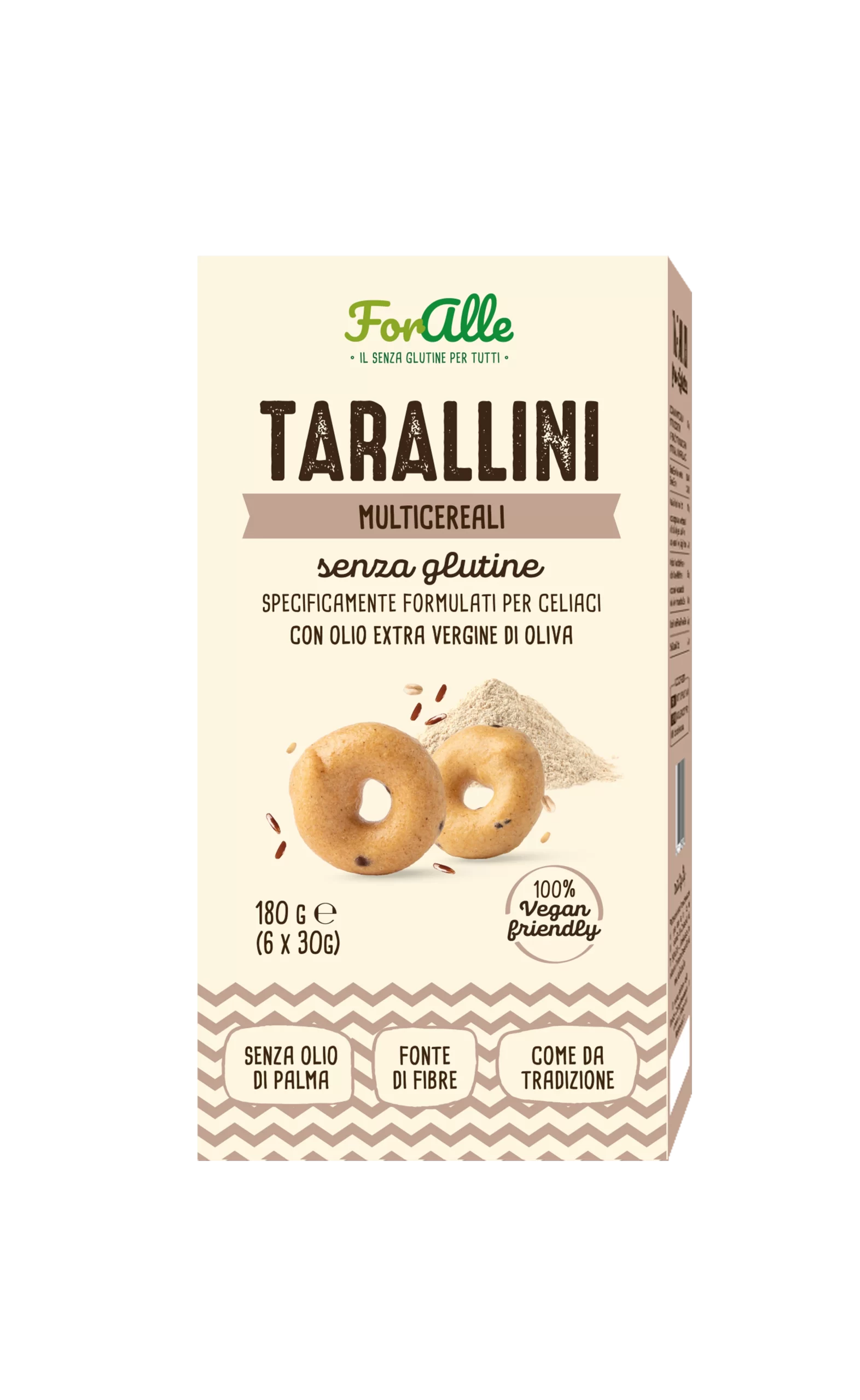 Foralle FORALLE TARALLINI MULTICEREALI 180g                Novità