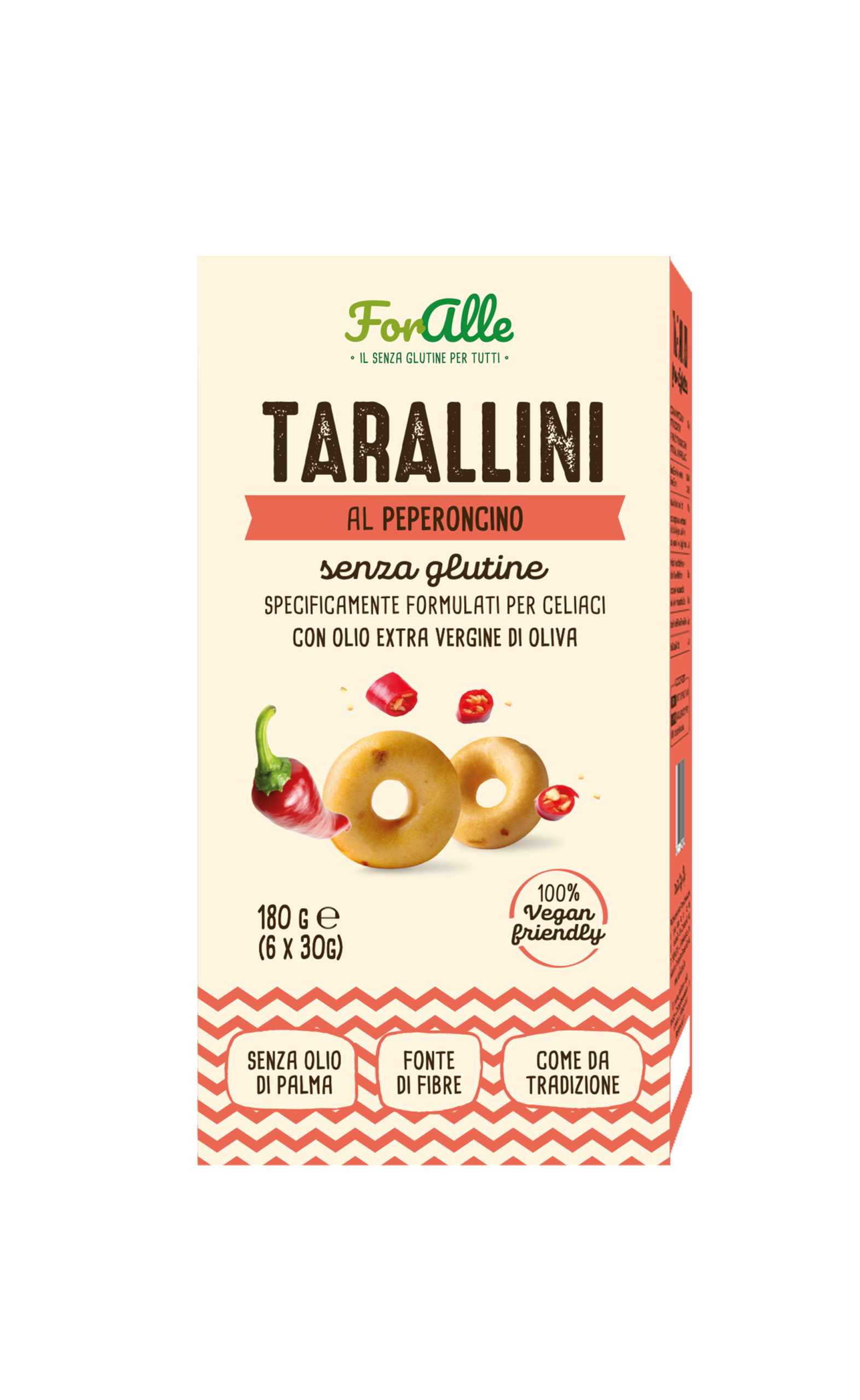 Foralle FORALLE TARALLINI al PEPERONCINO 180g