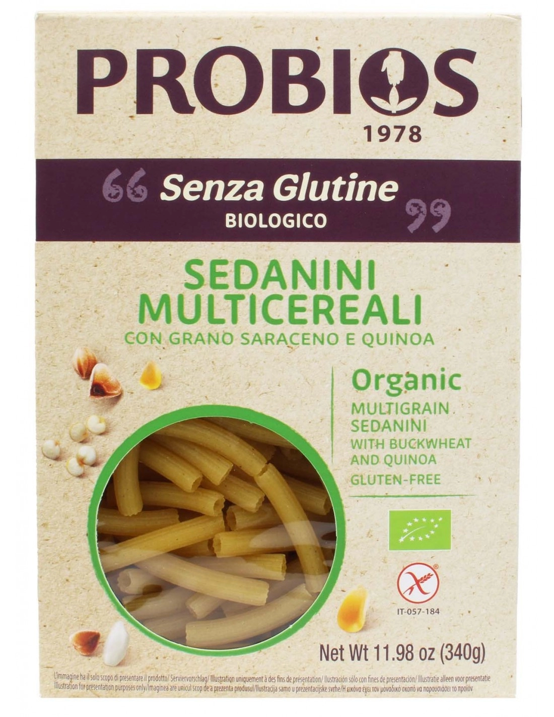 Probios SEDANINI MULTICEREALI – con grano saraceno e quinoa